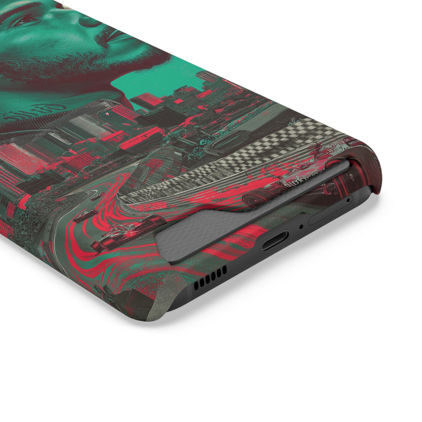 Racing Phone Case, Card Holder Case, Sports Phone Cover, Gift for Car Enthusiasts, Personalized Cell Phone Protector