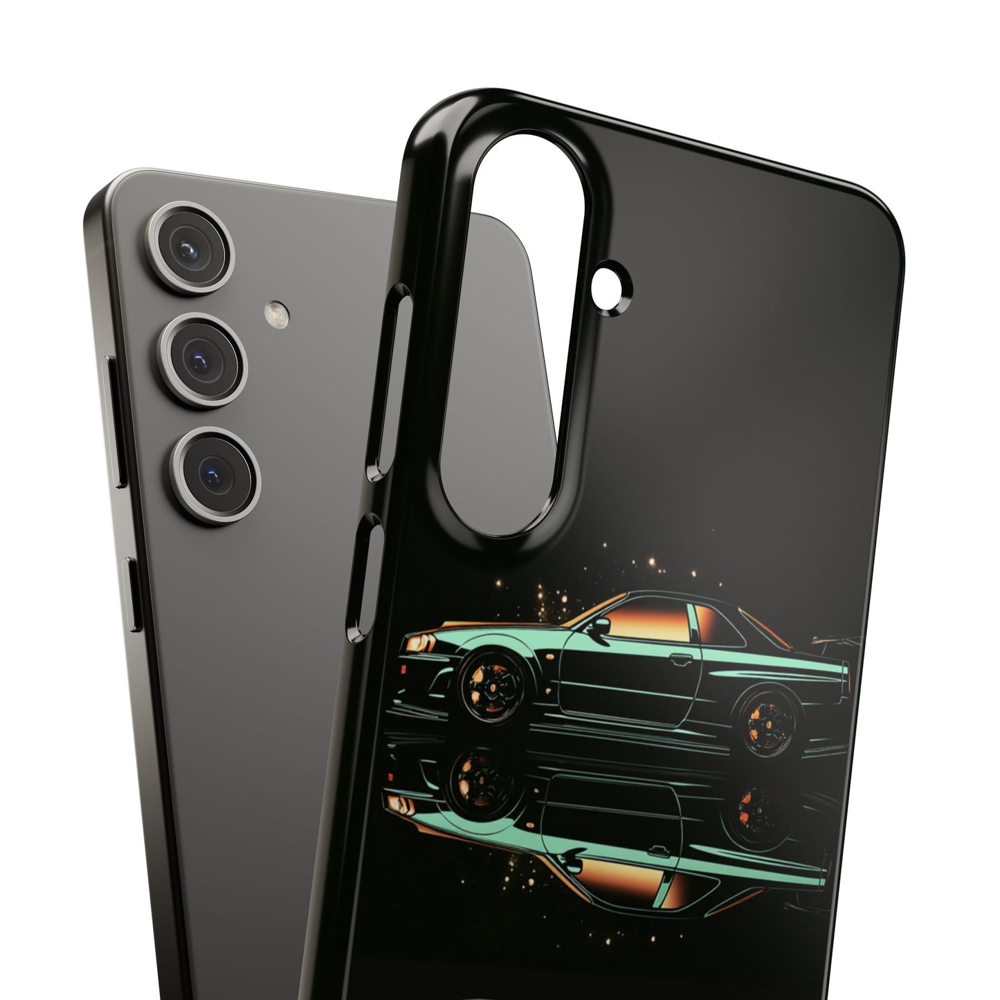 Green Skyleine R34 GTR Art Snap Case and Protective Phone Cover For iPhone and Samsung