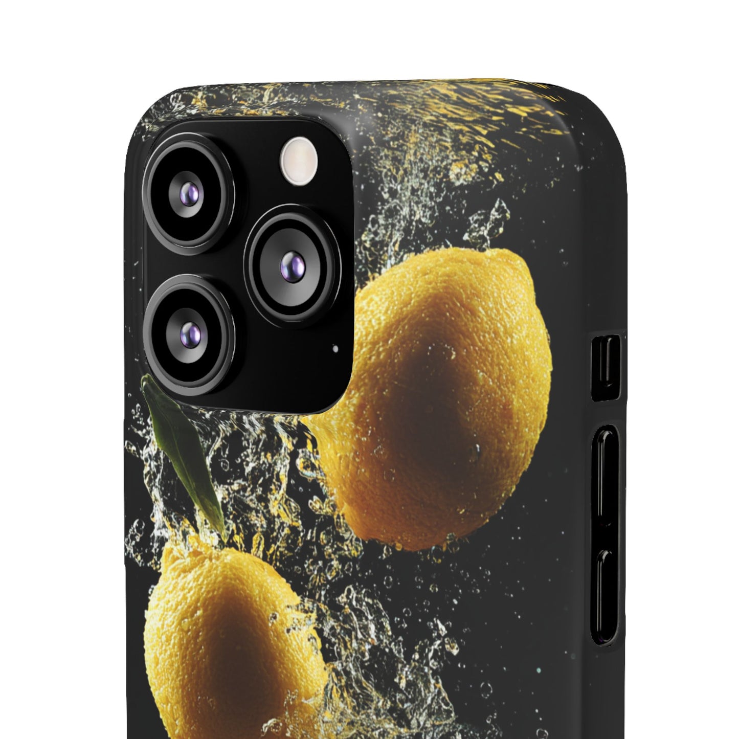 Lemon Splash Phone Case - Vibrant Snap Case, Fruit Lover Gift, Summer Vibes, Kitchen Decor, Unique Phone Accessories