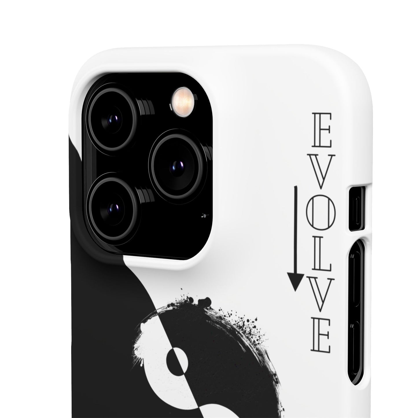 Yin Yang Evolve Black and White Snap Case Cover for iPhone and Samsung