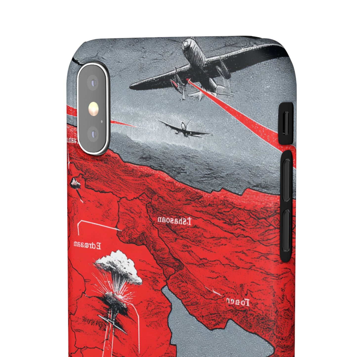 Bold Graphic Snap Case with Dramatic Design, Unique Phone Cover, Artistic Protection for iPhone, Trendy Gadget Gift, Edgy Tech Accessory