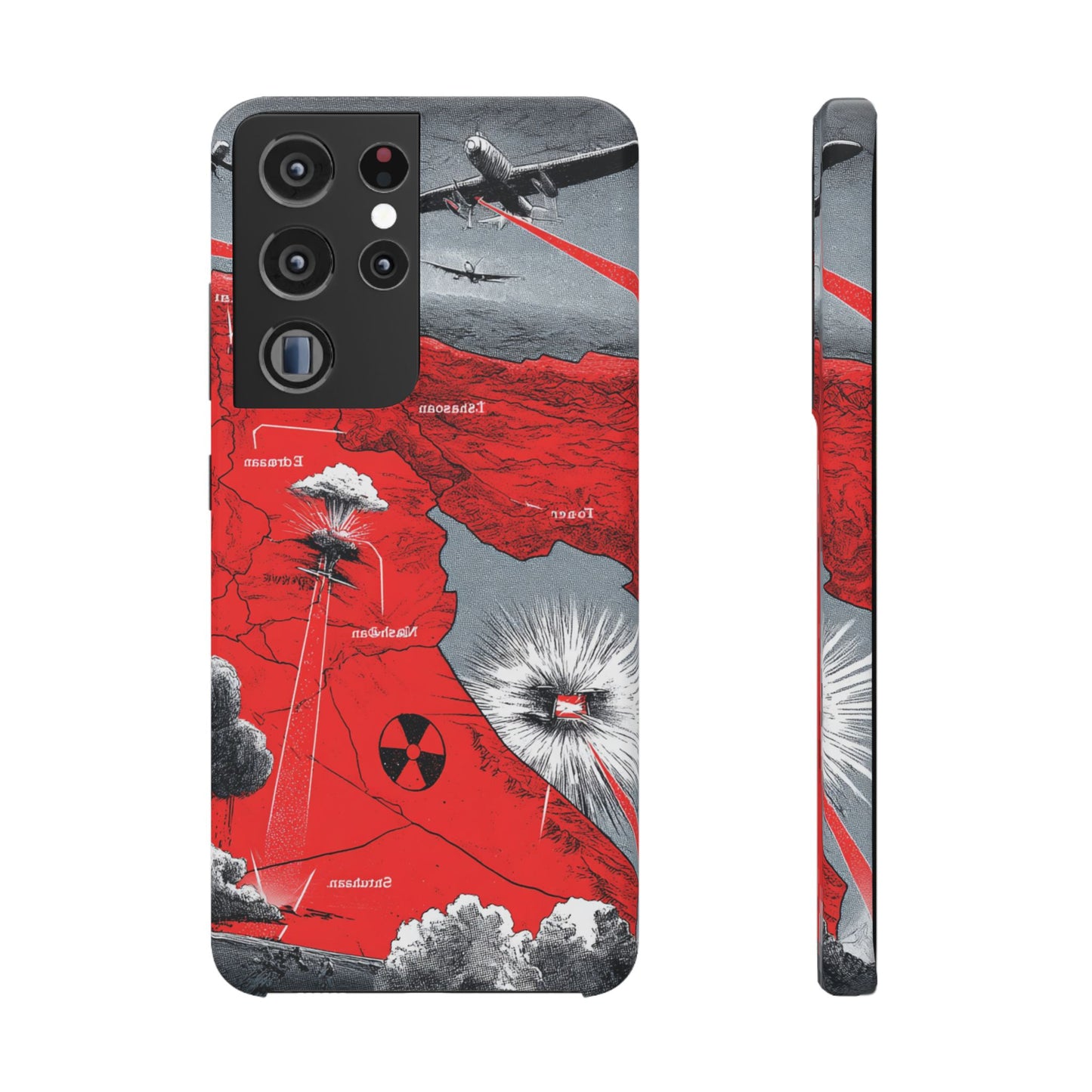 Bold Graphic Snap Case with Dramatic Design, Unique Phone Cover, Artistic Protection for iPhone, Trendy Gadget Gift, Edgy Tech Accessory