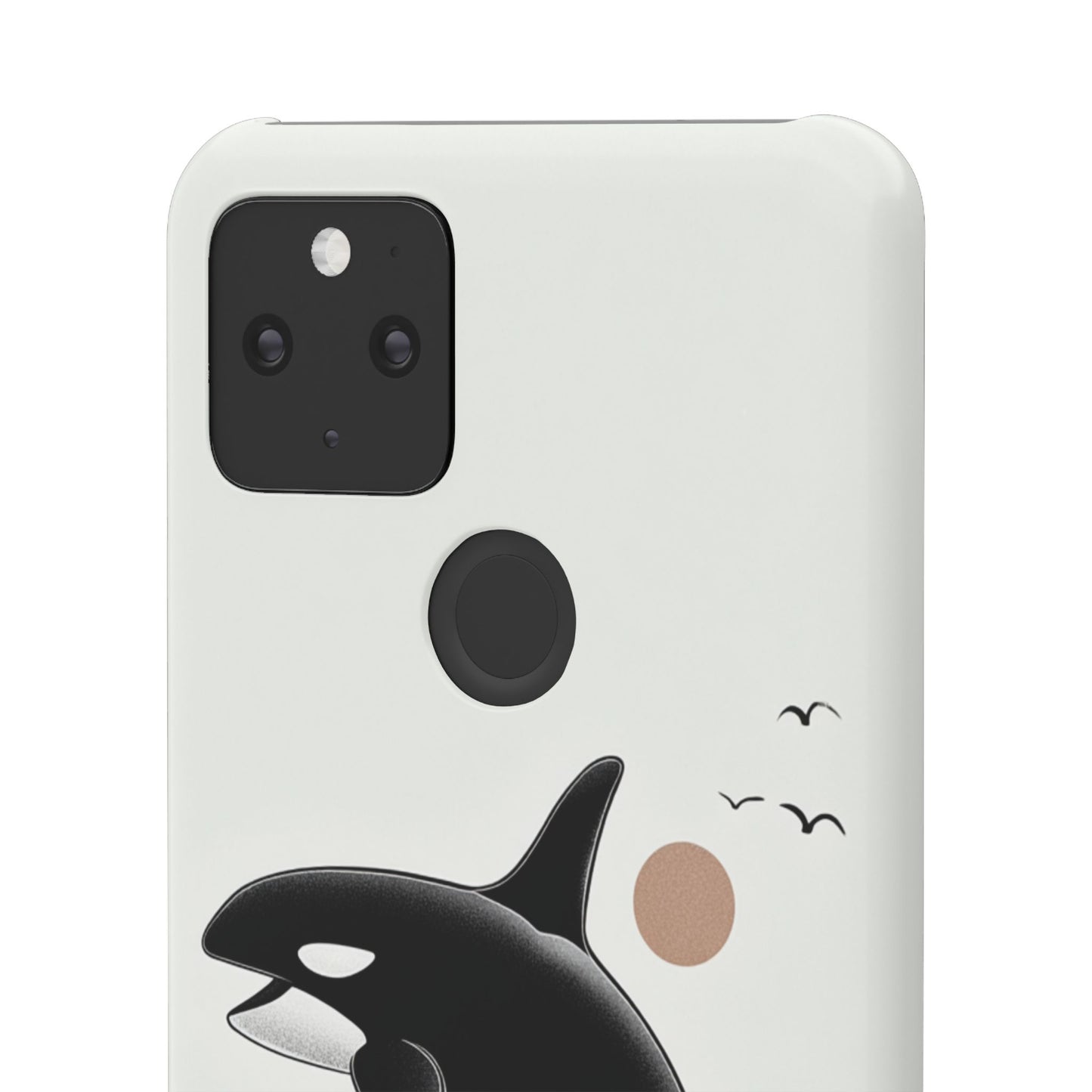 Whale Splash Phone Case | Ocean Lover Gift, Marine Art, Snap Cases, Cute Whale Design, Custom Phone Accessories