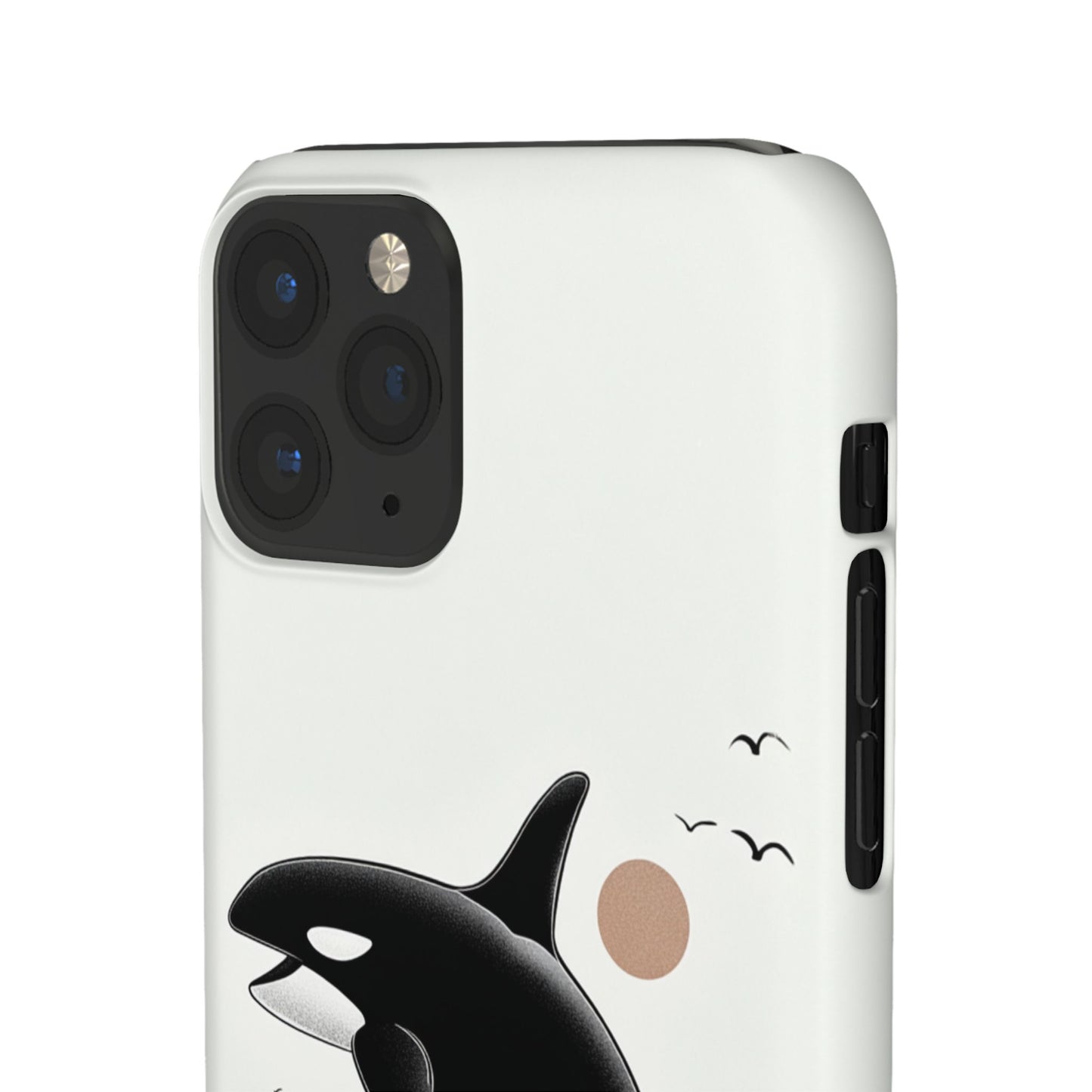 Whale Splash Phone Case | Ocean Lover Gift, Marine Art, Snap Cases, Cute Whale Design, Custom Phone Accessories