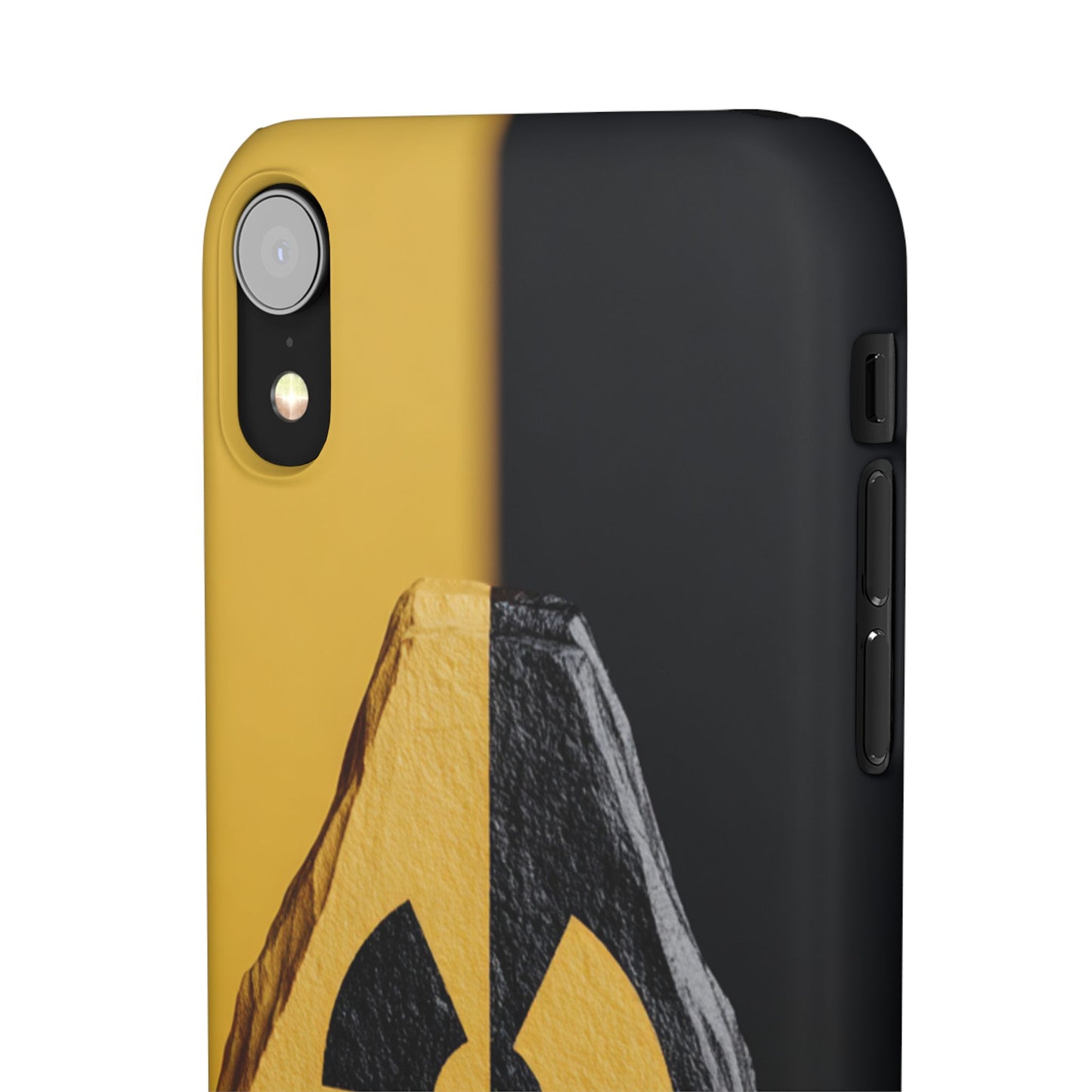 Bold Graphic Snap Case, Radiation Symbol Phone Cover, Trendy Phone Accessory, Unique Gift for Tech Lovers, Stylish Mobile Case