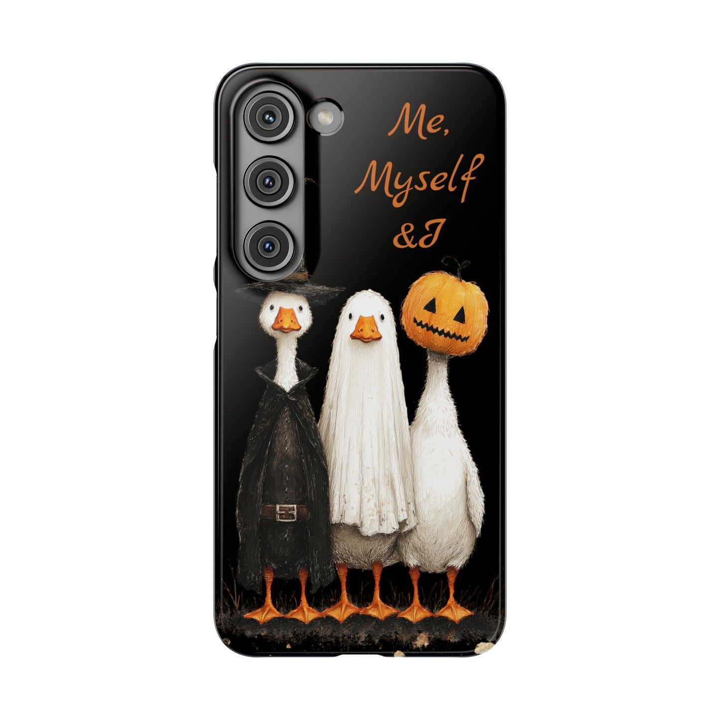 Halloween Goose Snap Case, Funny Goose Phone Case, Fall Accessories, Cute Halloween Gift, Me Myself & I Design