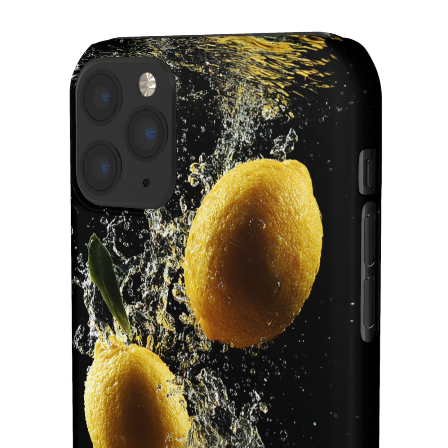 Lemon Splash Phone Case - Vibrant Snap Case, Fruit Lover Gift, Summer Vibes, Kitchen Decor, Unique Phone Accessories