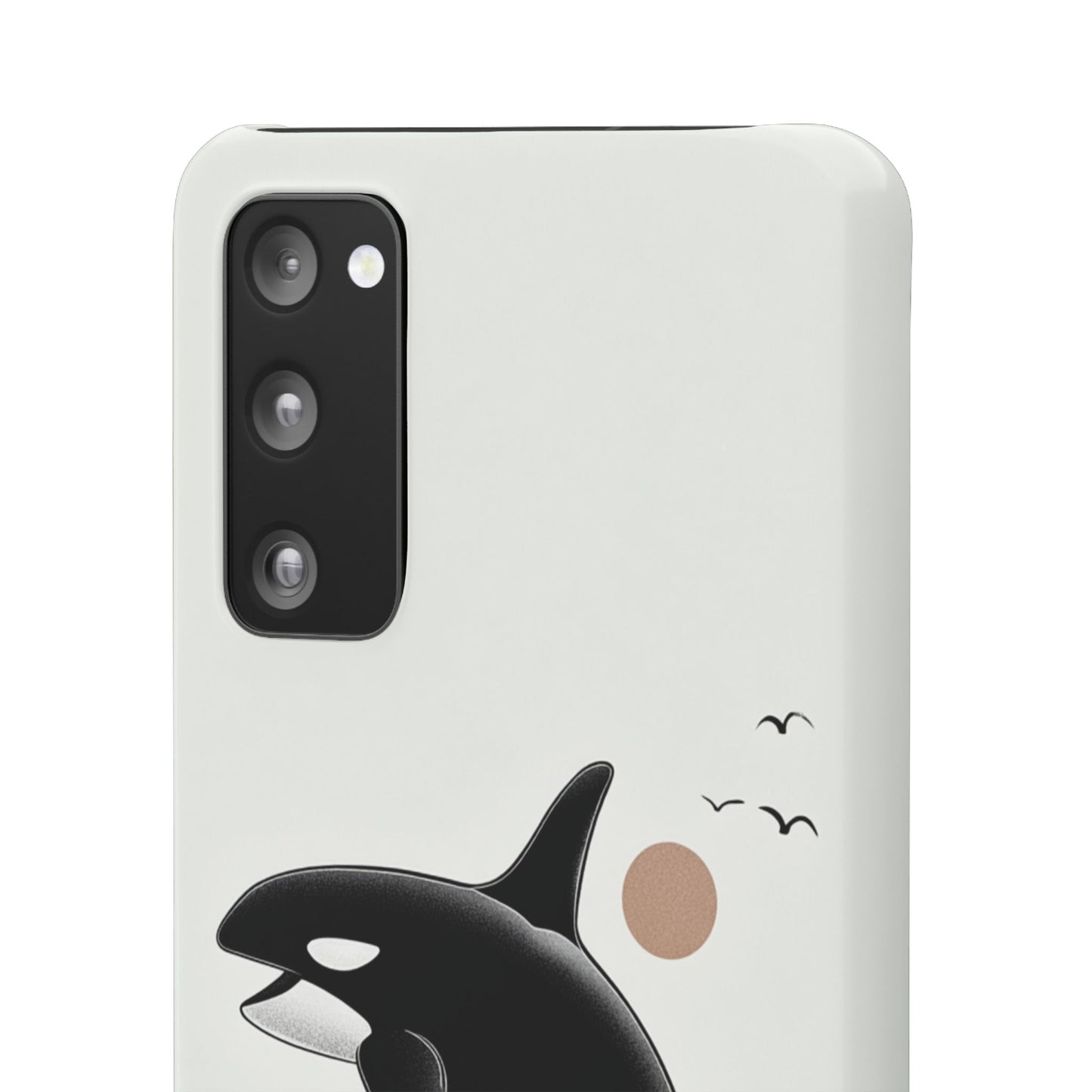 Whale Splash Phone Case | Ocean Lover Gift, Marine Art, Snap Cases, Cute Whale Design, Custom Phone Accessories