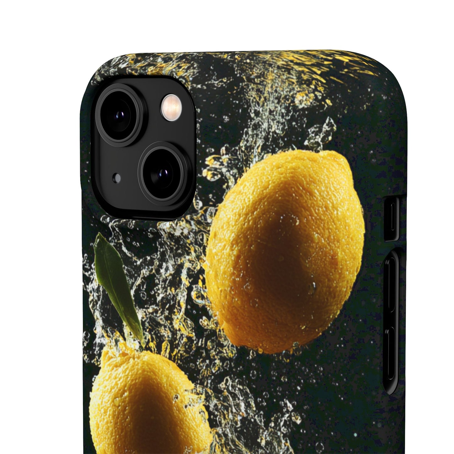 Lemon Splash Phone Case - Vibrant Snap Case, Fruit Lover Gift, Summer Vibes, Kitchen Decor, Unique Phone Accessories