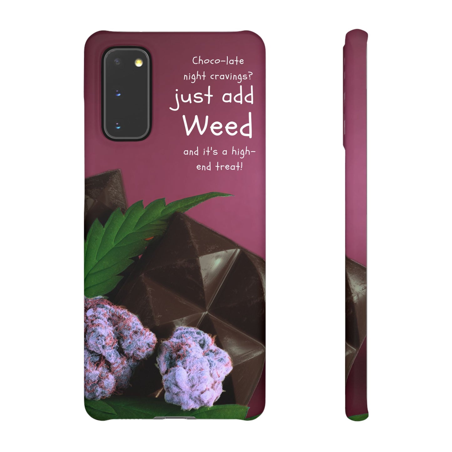 High-End Treat Snap Cases for Weed Enthusiasts Iphone and Samsung Phone Cover