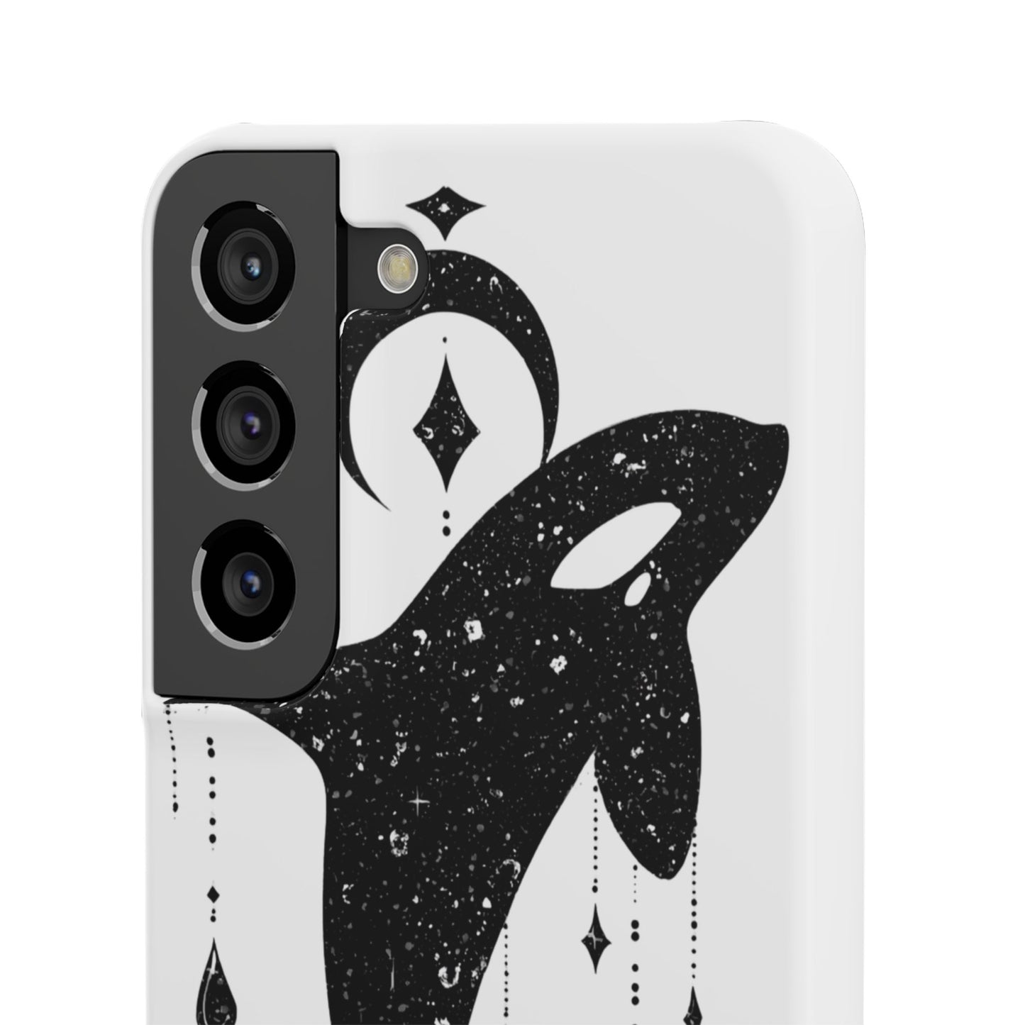 Celestial Orca Snap Case | Phone Cover, Whale Lover Gift, Cosmic Decor, Unique Art, Ocean Vibe