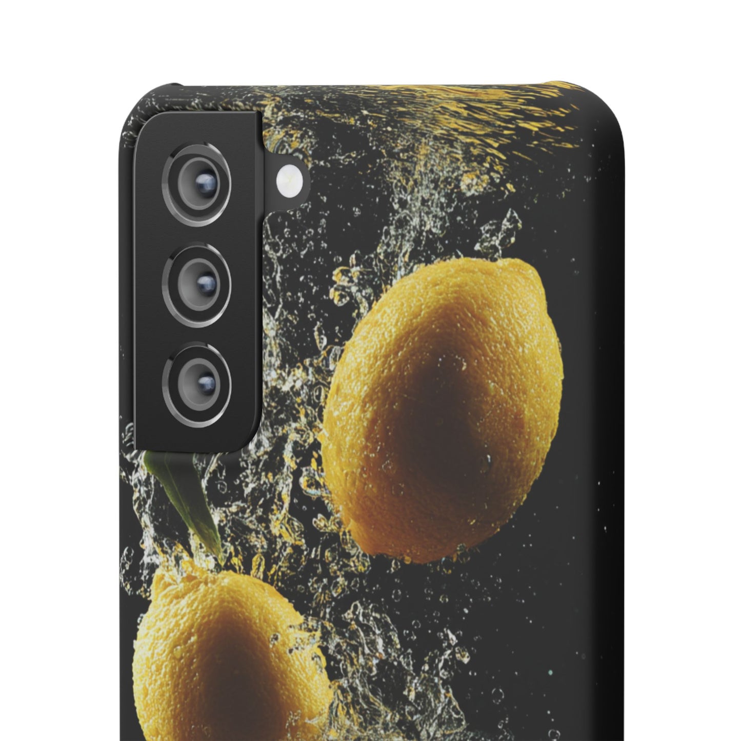 Lemon Splash Phone Case - Vibrant Snap Case, Fruit Lover Gift, Summer Vibes, Kitchen Decor, Unique Phone Accessories