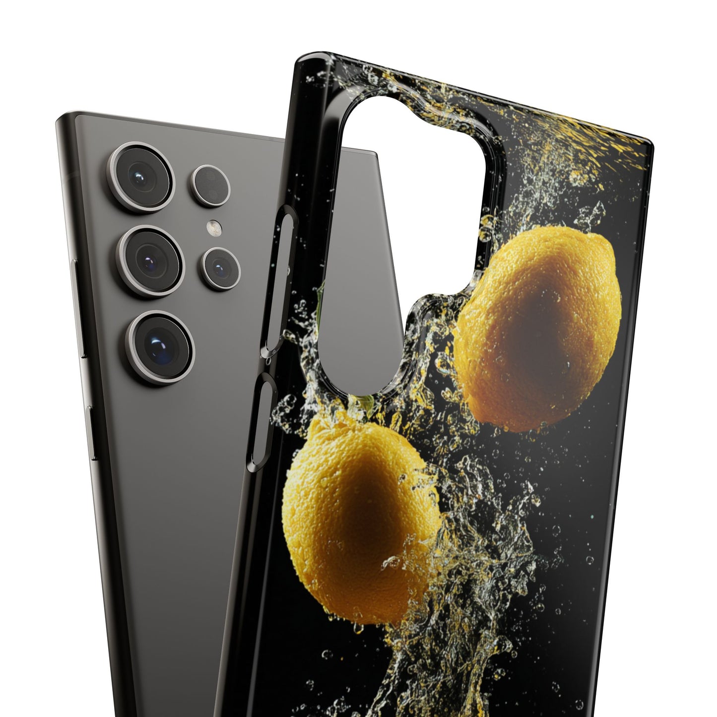 Lemon Splash Phone Case - Vibrant Snap Case, Fruit Lover Gift, Summer Vibes, Kitchen Decor, Unique Phone Accessories