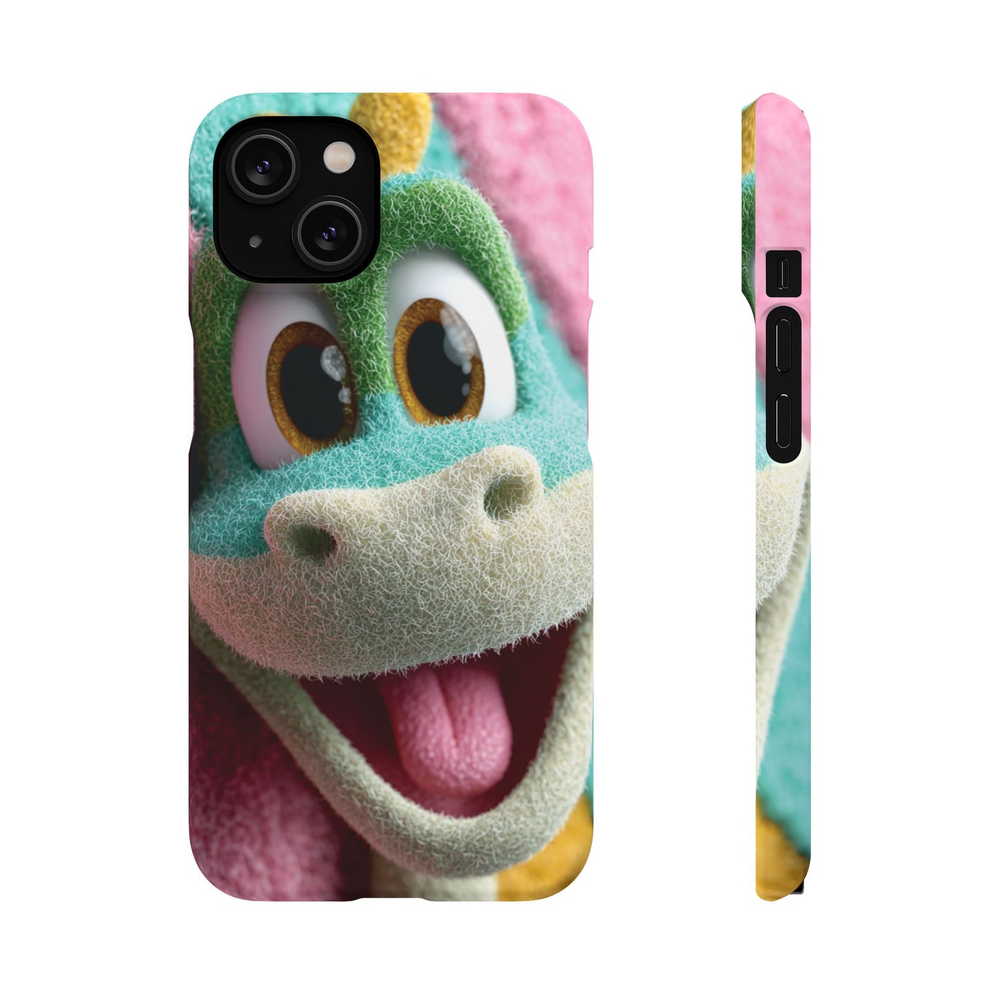 Fun Dino Snap Case for Kids | Cute Phone Cover | Colorful Mobile Accessory | Birthday Gift | Child's Tech Style