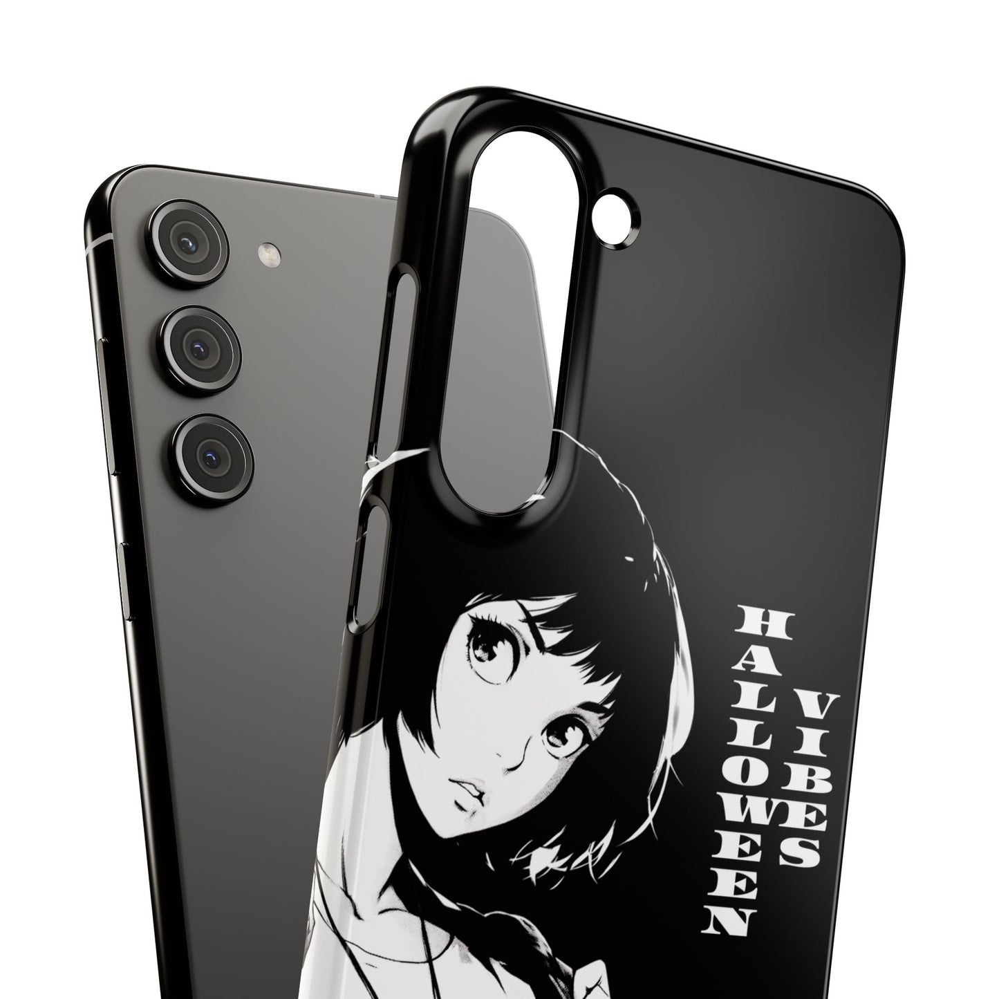 Halloween Vibes Snap Case Black and White Protective Phone Cover for iPhone and Samsung