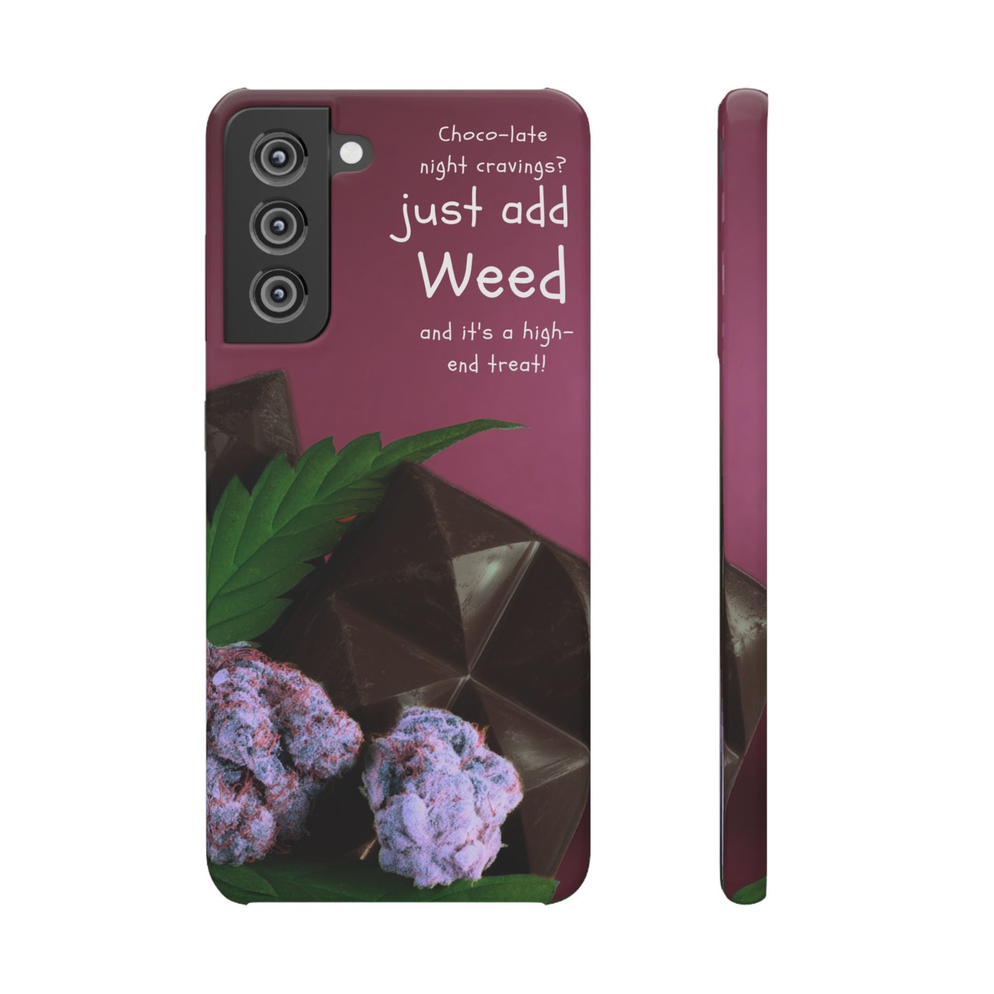 High-End Treat Snap Cases for Weed Enthusiasts Iphone and Samsung Phone Cover