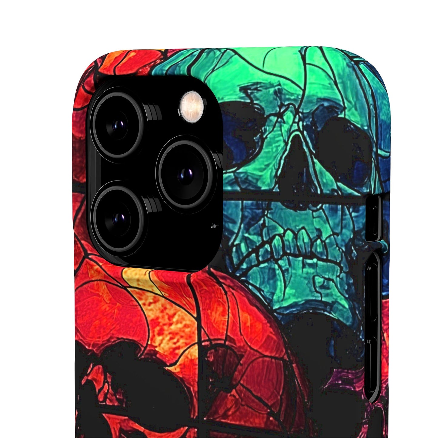 Halloween Custom Requiem Skull Snap Case Phone Cover for iPhone and Samsung
