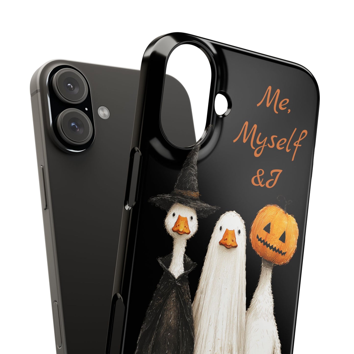 Halloween Goose Snap Case, Funny Goose Phone Case, Fall Accessories, Cute Halloween Gift, Me Myself & I Design