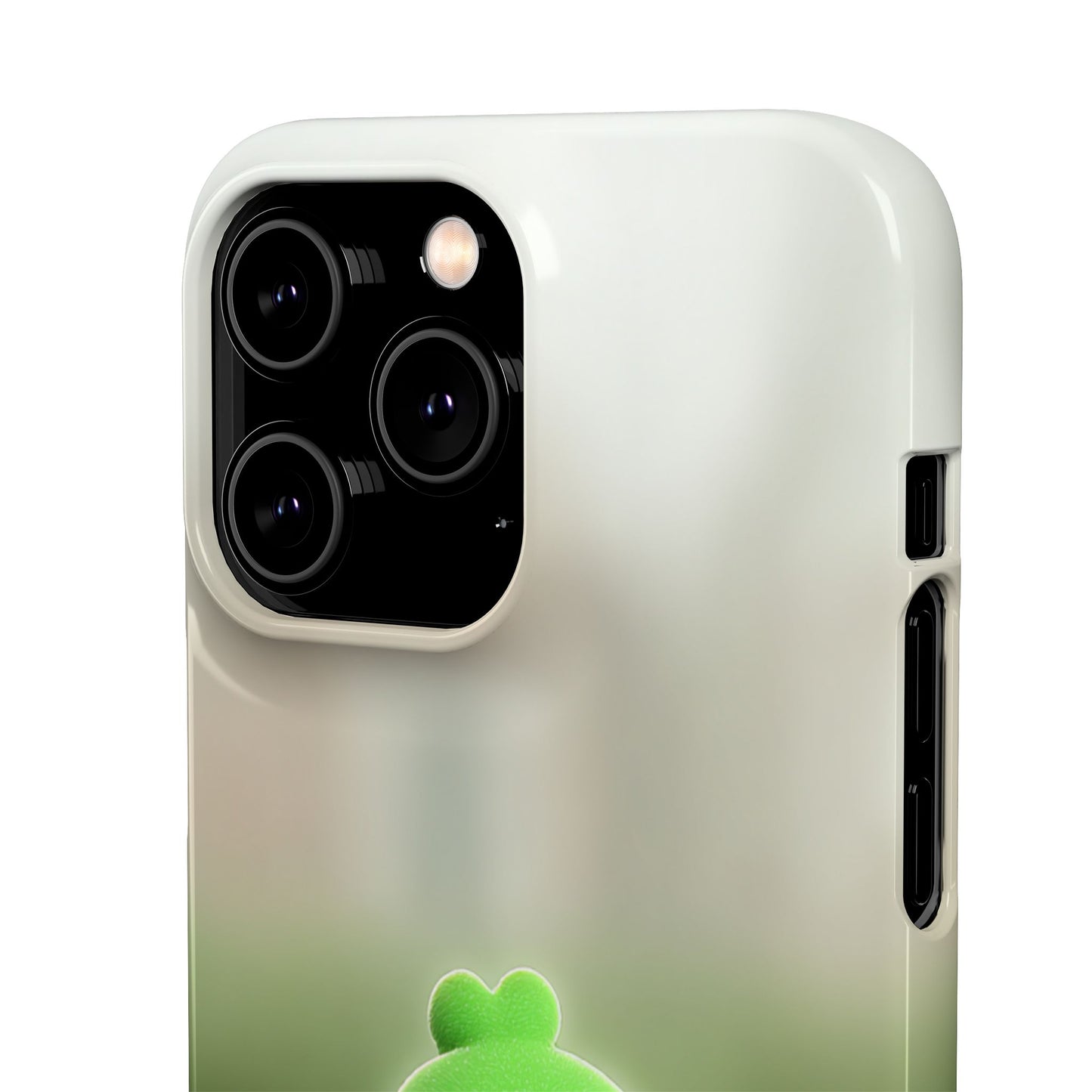 Cute Green Creature Phone Case, Snap Cases, Green Monster Phone Cover, Fun Phone Accessory, Playful Gift for Kids