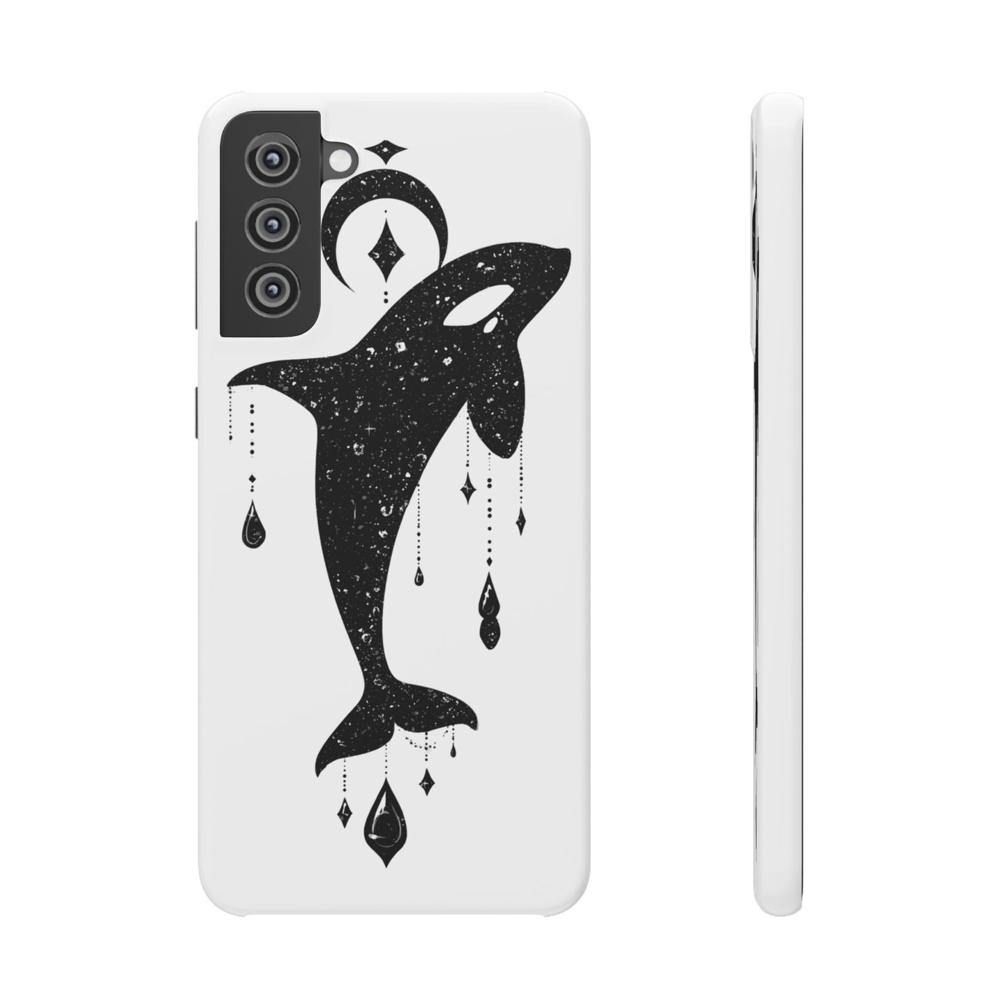 Celestial Orca Snap Case | Phone Cover, Whale Lover Gift, Cosmic Decor, Unique Art, Ocean Vibe