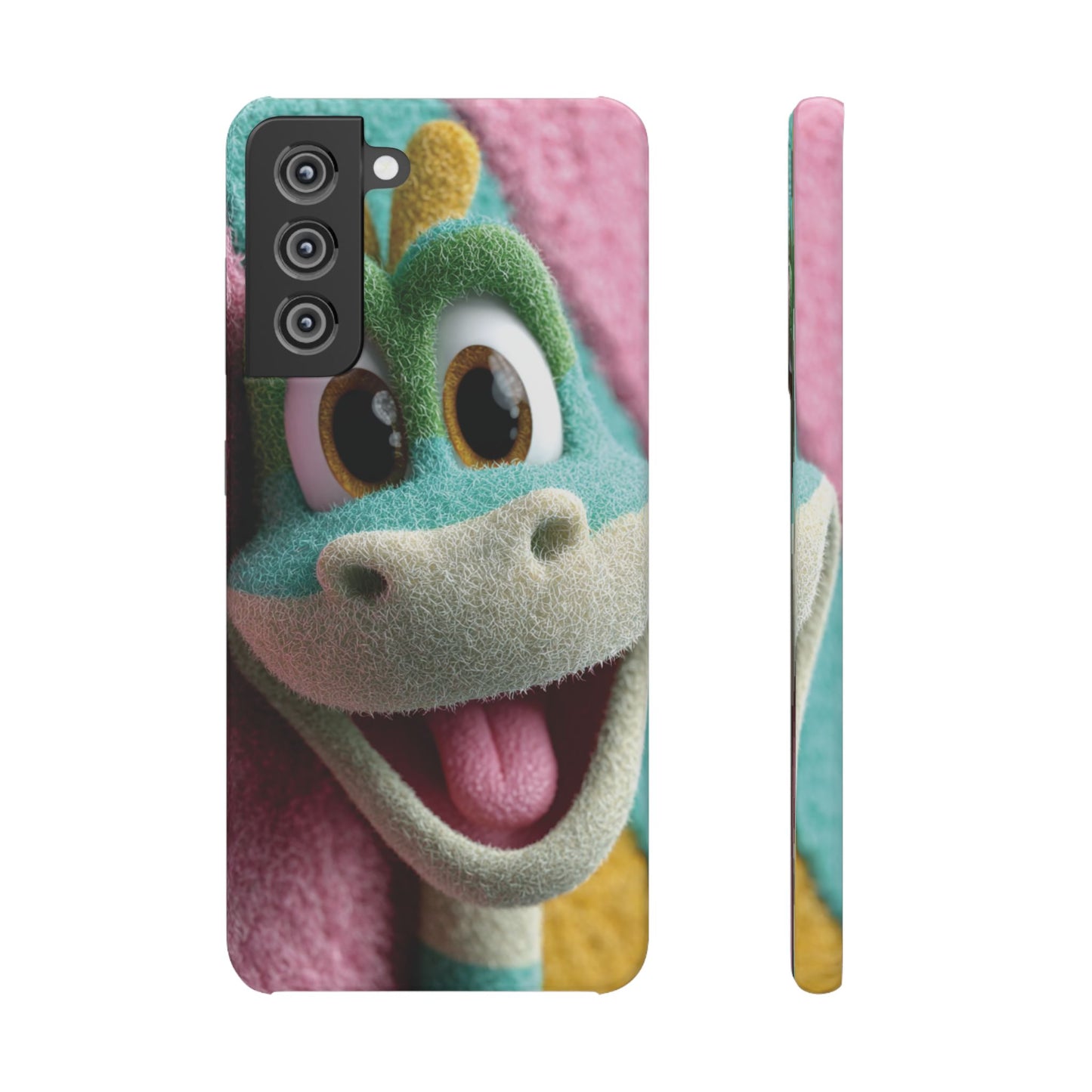 Fun Dino Snap Case for Kids | Cute Phone Cover | Colorful Mobile Accessory | Birthday Gift | Child's Tech Style
