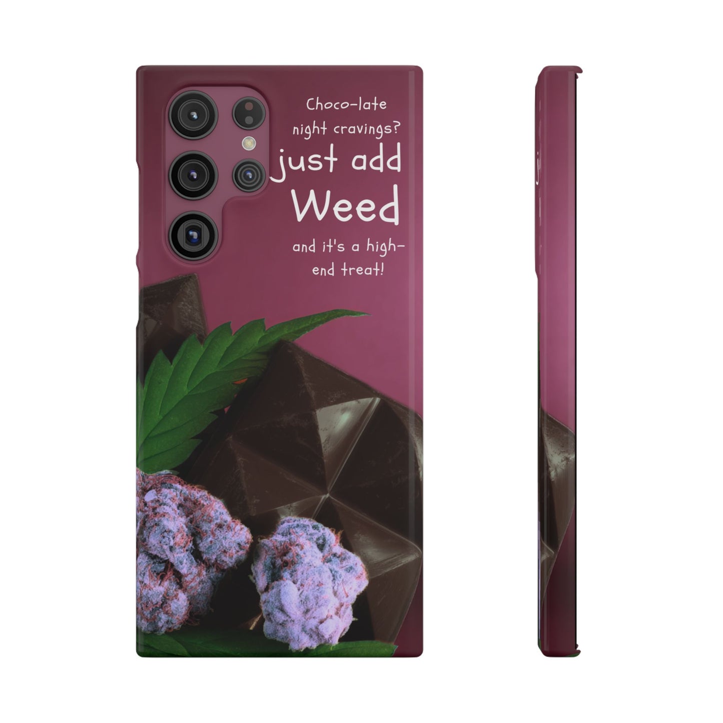 High-End Treat Snap Cases for Weed Enthusiasts Iphone and Samsung Phone Cover