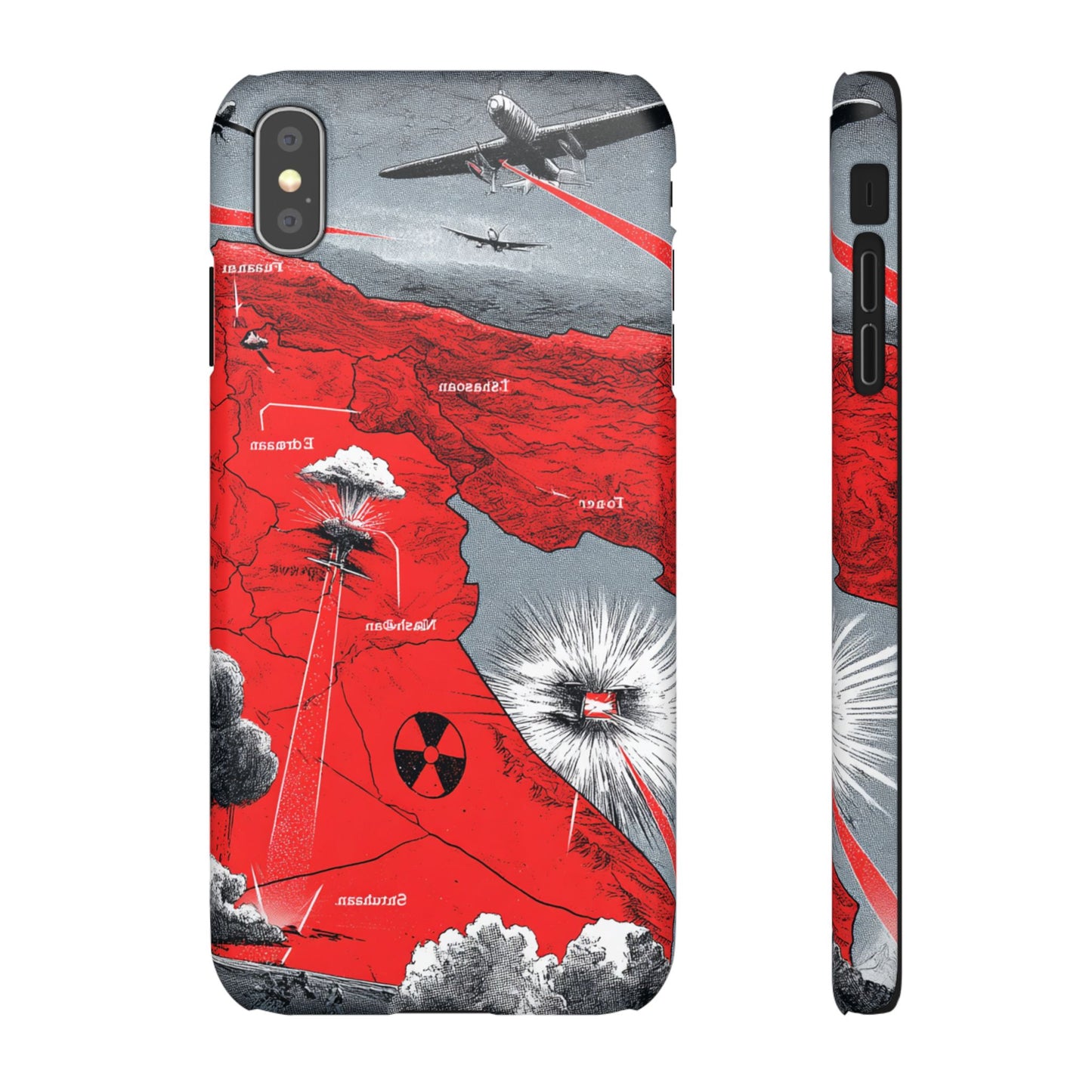 Bold Graphic Snap Case with Dramatic Design, Unique Phone Cover, Artistic Protection for iPhone, Trendy Gadget Gift, Edgy Tech Accessory