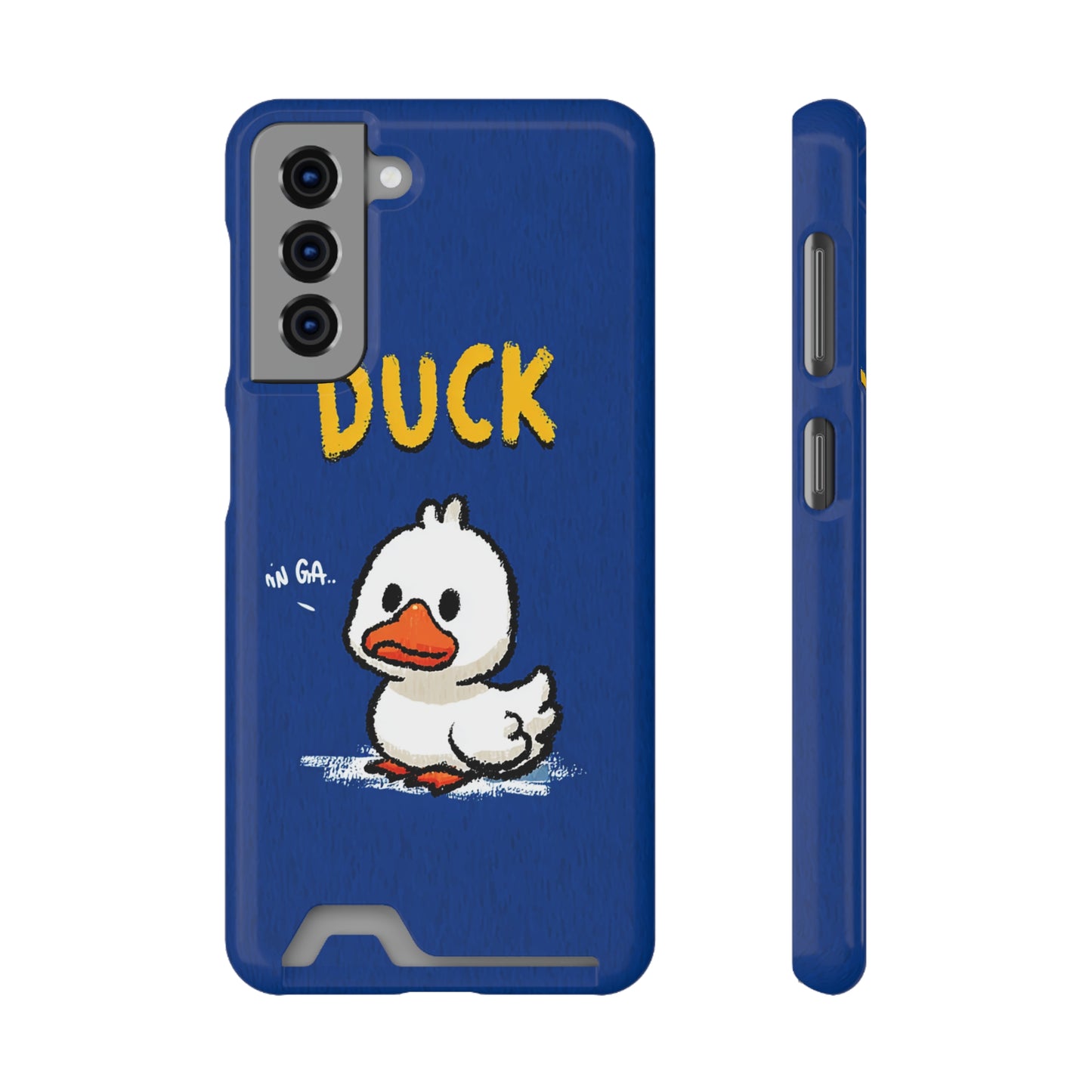 Cute Duck Phone Case with Card Holder | Stylish Cell Accessory for Animal Lovers, Gifts for Kids, Birthday, Everyday Use