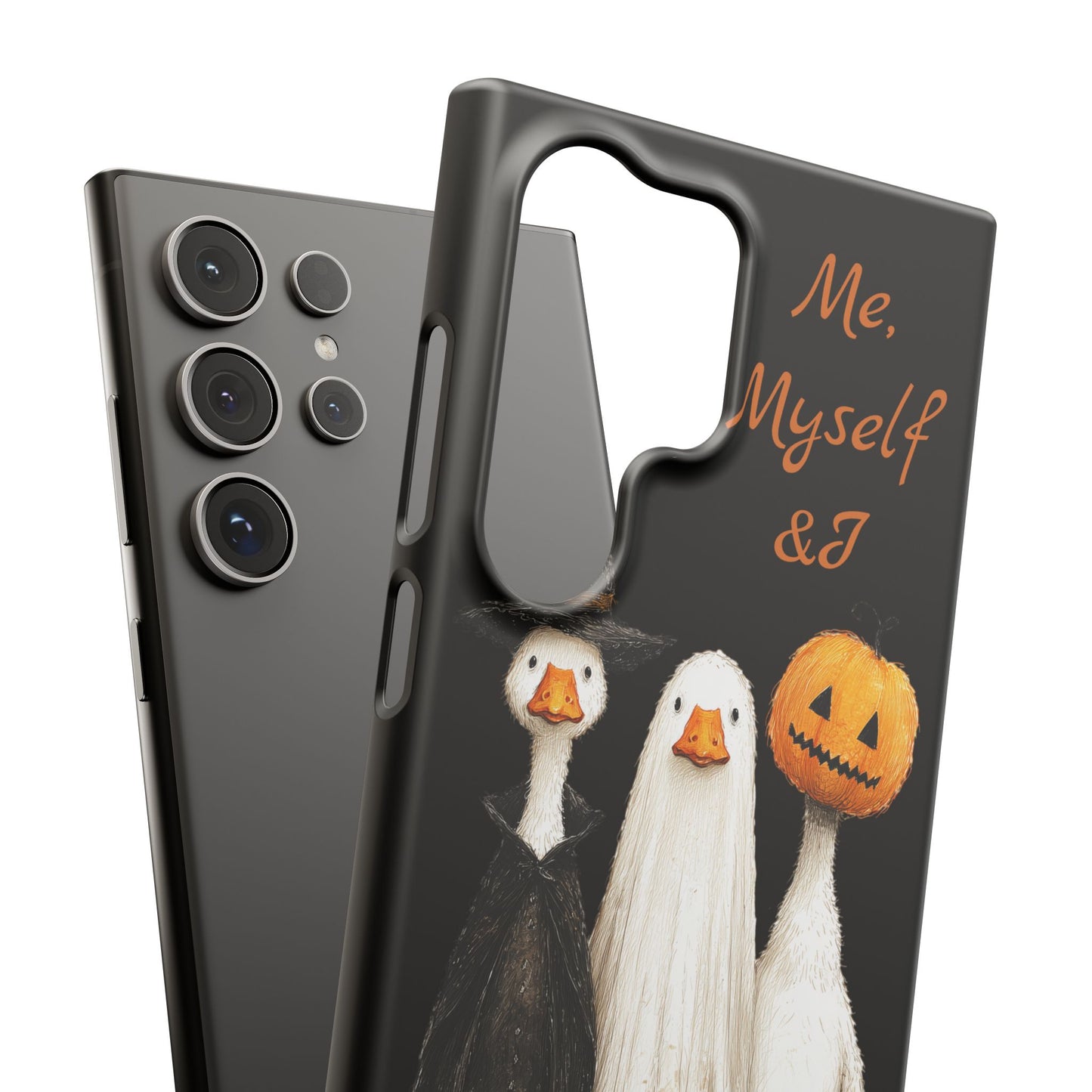 Halloween Goose Snap Case, Funny Goose Phone Case, Fall Accessories, Cute Halloween Gift, Me Myself & I Design