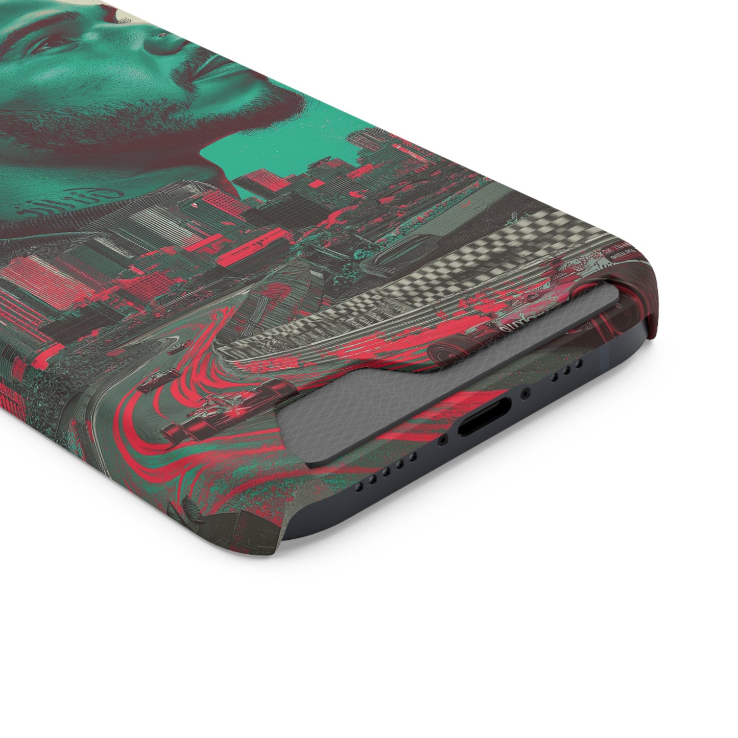 Racing Phone Case, Card Holder Case, Sports Phone Cover, Gift for Car Enthusiasts, Personalized Cell Phone Protector