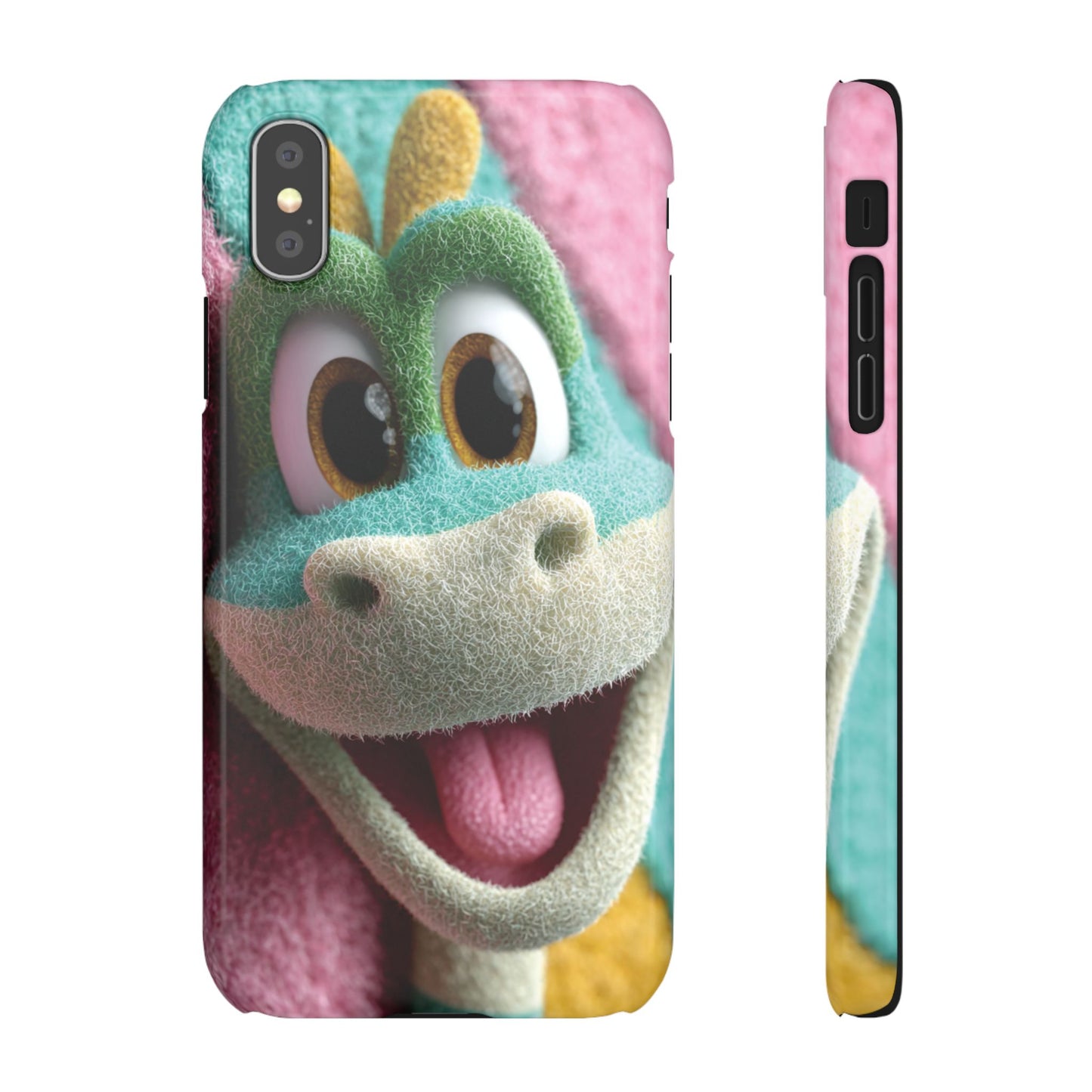 Fun Dino Snap Case for Kids | Cute Phone Cover | Colorful Mobile Accessory | Birthday Gift | Child's Tech Style