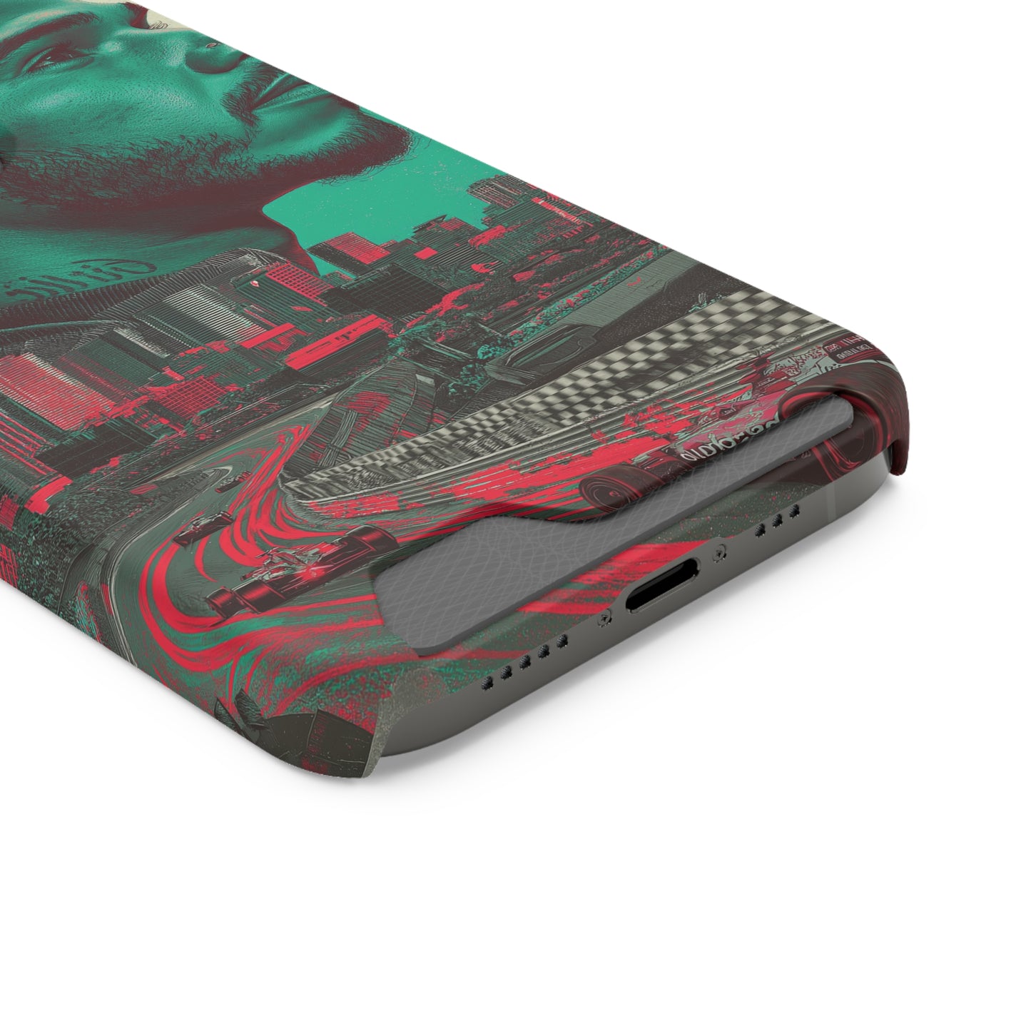 Racing Phone Case, Card Holder Case, Sports Phone Cover, Gift for Car Enthusiasts, Personalized Cell Phone Protector