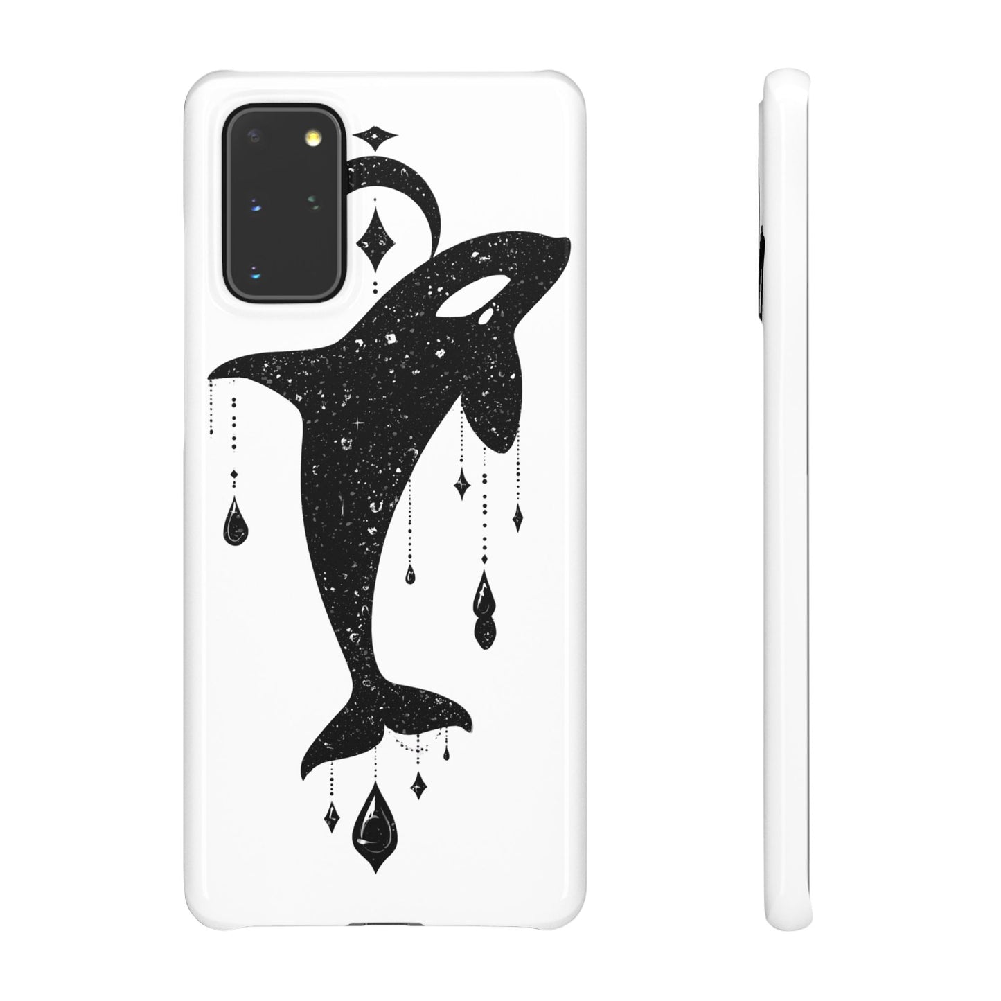 Celestial Orca Snap Case | Phone Cover, Whale Lover Gift, Cosmic Decor, Unique Art, Ocean Vibe