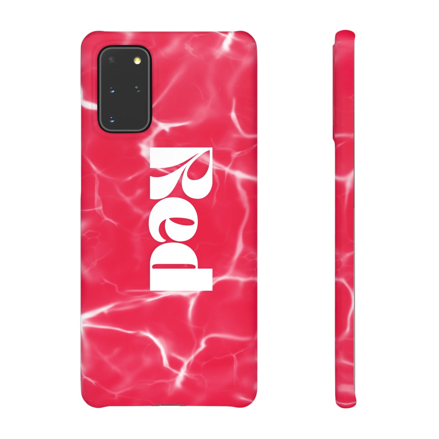 Vibrant Red Snap Case for iPhone, Trendy Phone Cover, Gift for Her, Summer Accessory, Stylish Tech Protection