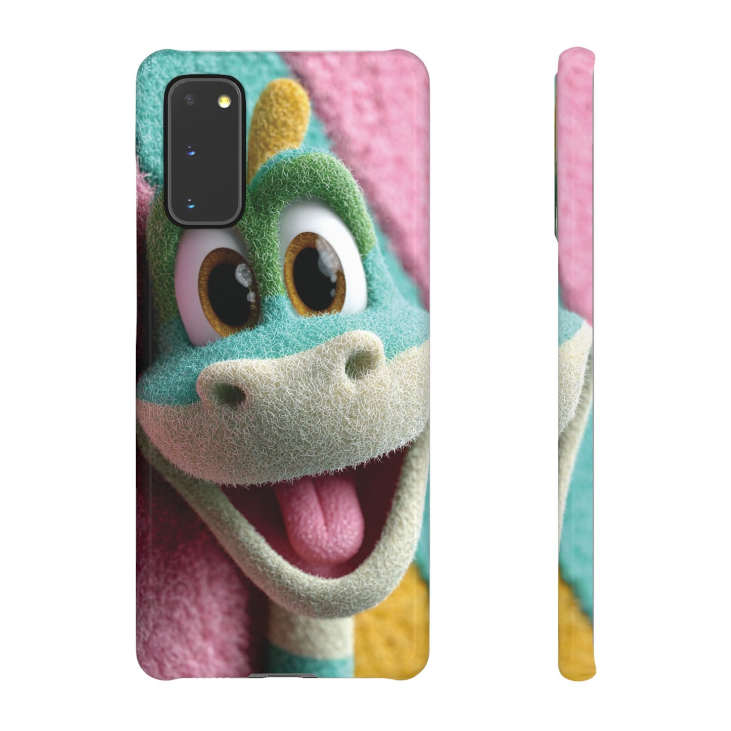 Fun Dino Snap Case for Kids | Cute Phone Cover | Colorful Mobile Accessory | Birthday Gift | Child's Tech Style