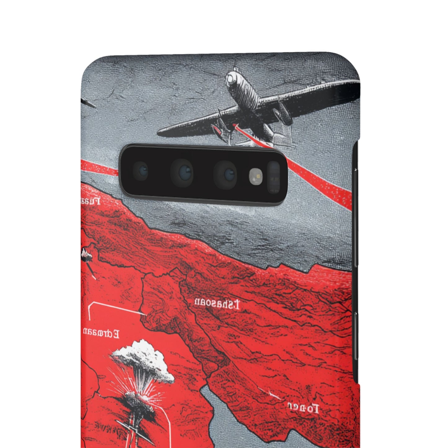 Bold Graphic Snap Case with Dramatic Design, Unique Phone Cover, Artistic Protection for iPhone, Trendy Gadget Gift, Edgy Tech Accessory