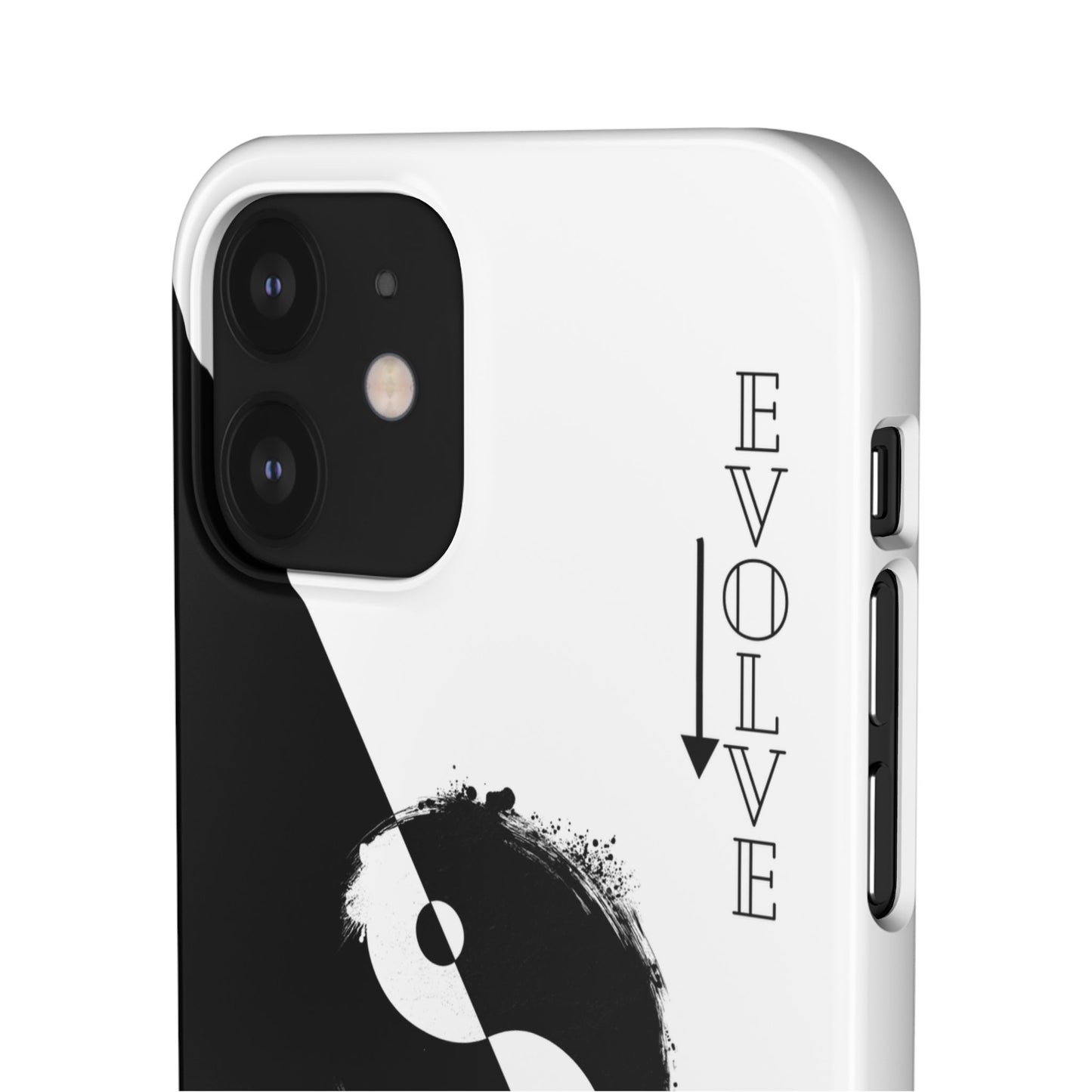 Yin Yang Evolve Black and White Snap Case Cover for iPhone and Samsung