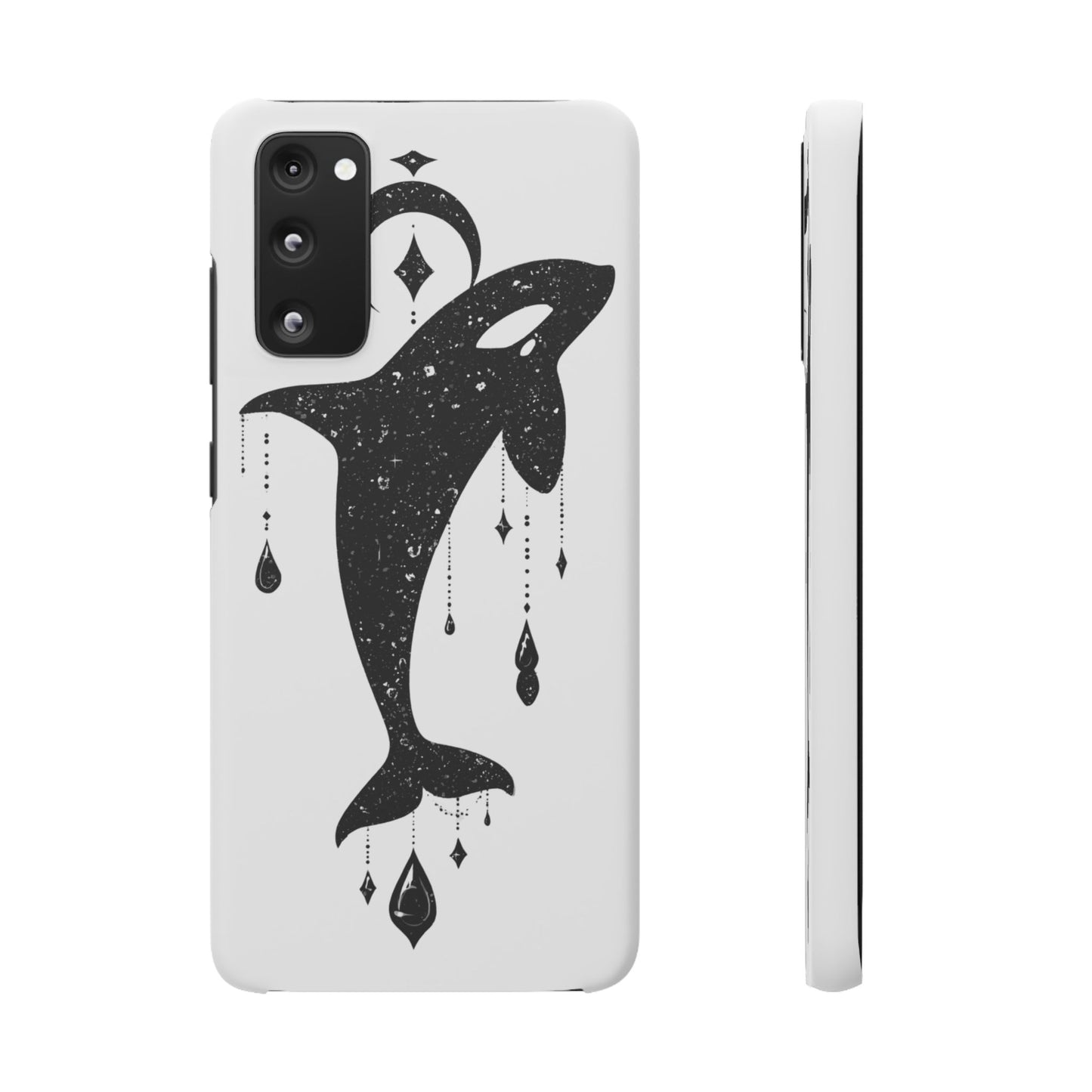 Celestial Orca Snap Case | Phone Cover, Whale Lover Gift, Cosmic Decor, Unique Art, Ocean Vibe