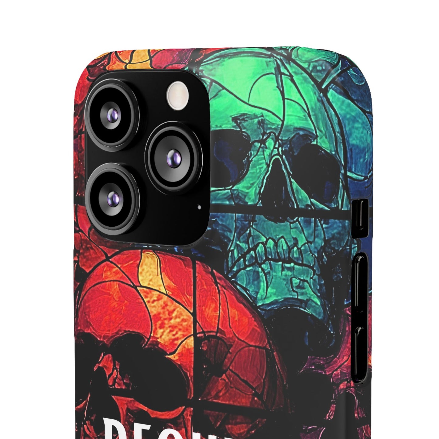 Halloween Custom Requiem Skull Snap Case Phone Cover for iPhone and Samsung