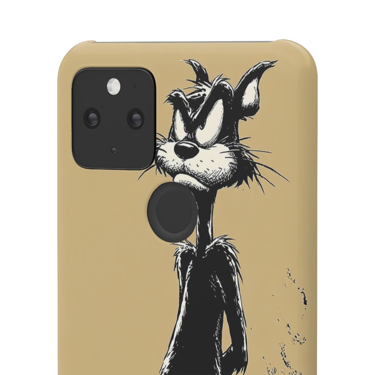 Whimsical Cartoon Snap Case, Fun Phone Cover, Unique Gift for Cat Lovers, Vibrant Art Case, Ideal for Birthdays