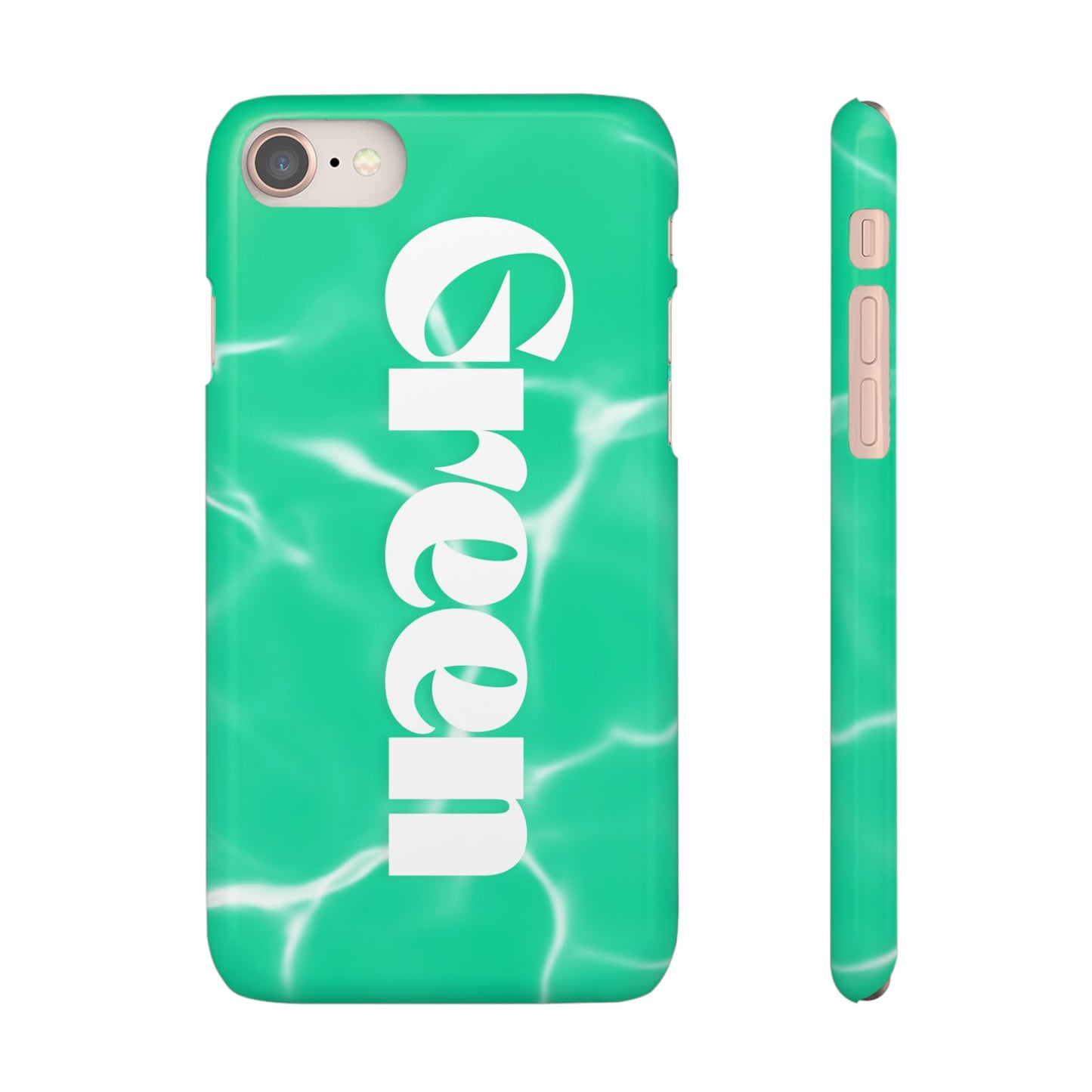 Aqua Pool Vibe Snap Case, Tropical Phone Cover, Summer Accessory, Trendy Gift for Friends, Beach Lover's Essential