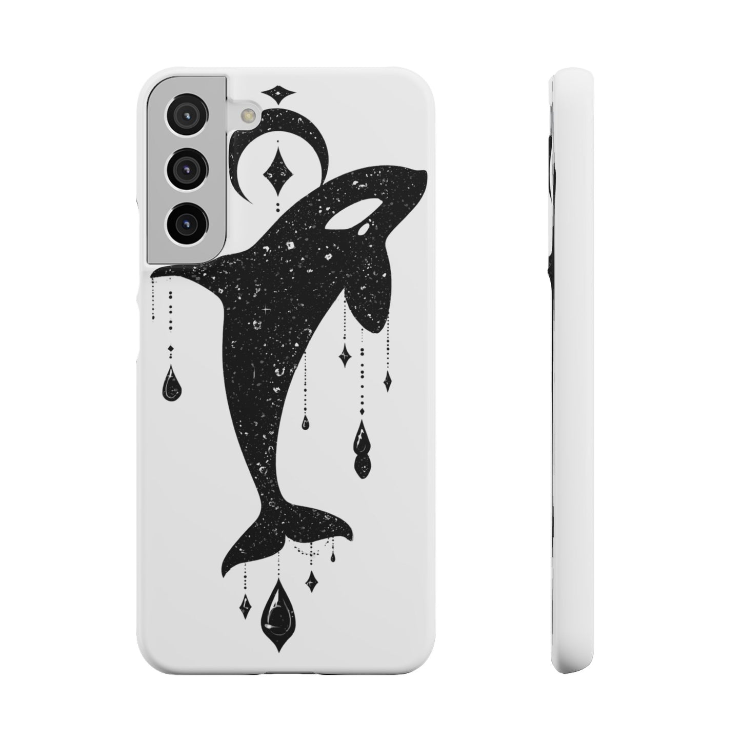 Celestial Orca Snap Case | Phone Cover, Whale Lover Gift, Cosmic Decor, Unique Art, Ocean Vibe