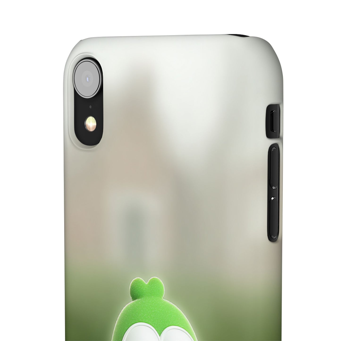 Cute Green Creature Phone Case, Snap Cases, Green Monster Phone Cover, Fun Phone Accessory, Playful Gift for Kids