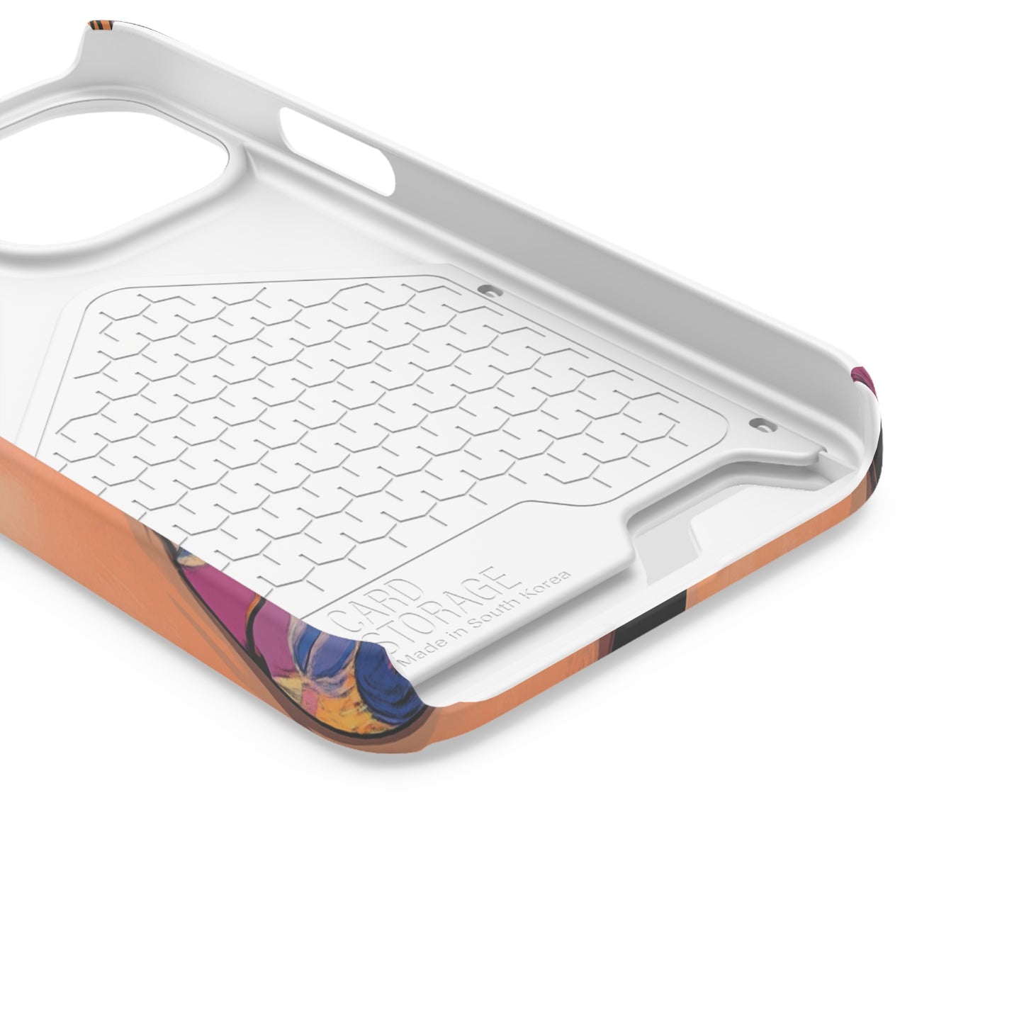 Vibrant Phone Case with Card Holder - Artistic Design for Fashion Lovers, Perfect Gift for Birthdays, Holidays, and Everyday Use