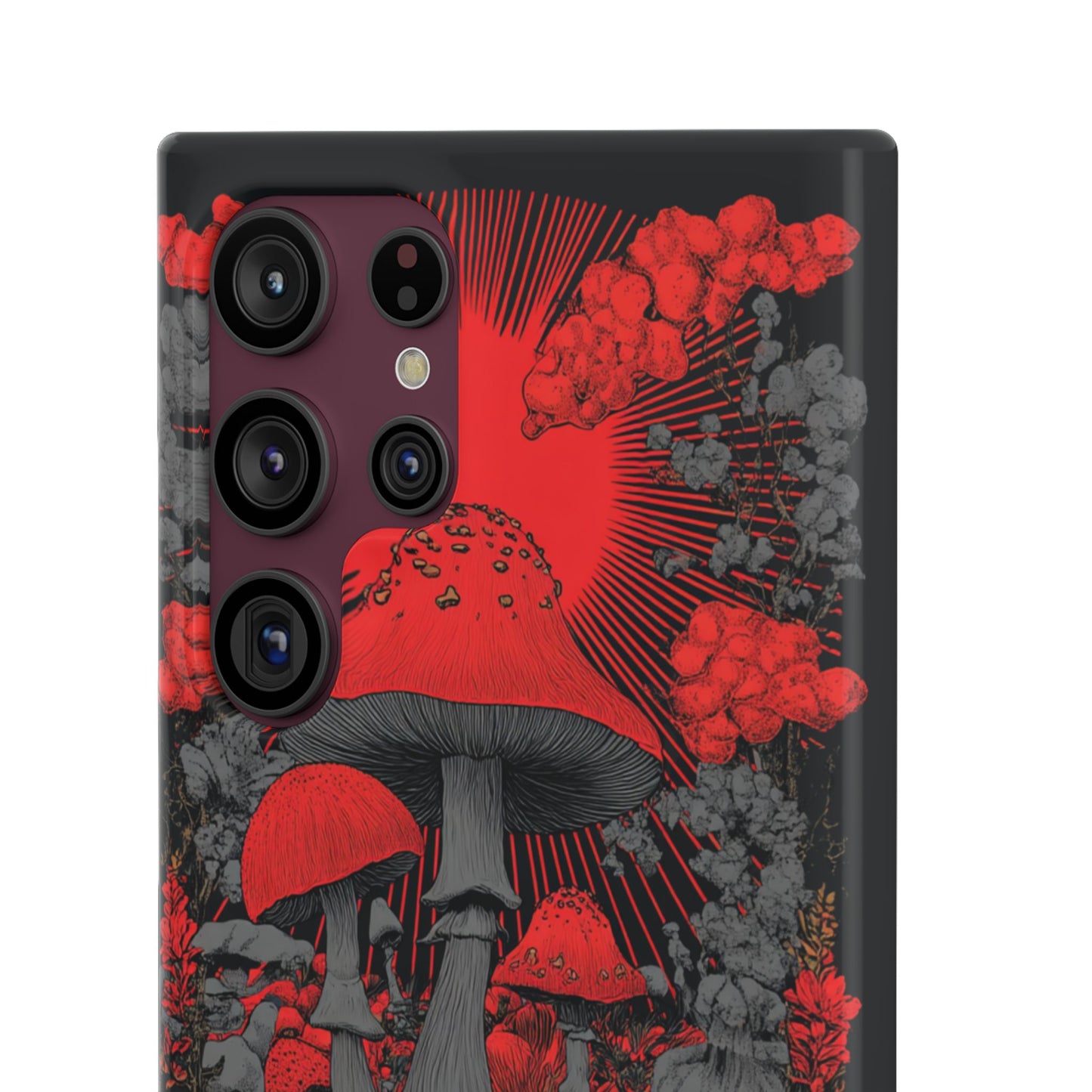 Fantasy Mushroom Snap Case Custom Phone Cover for iPhone and Samsung Mate and Glossy Avvialable