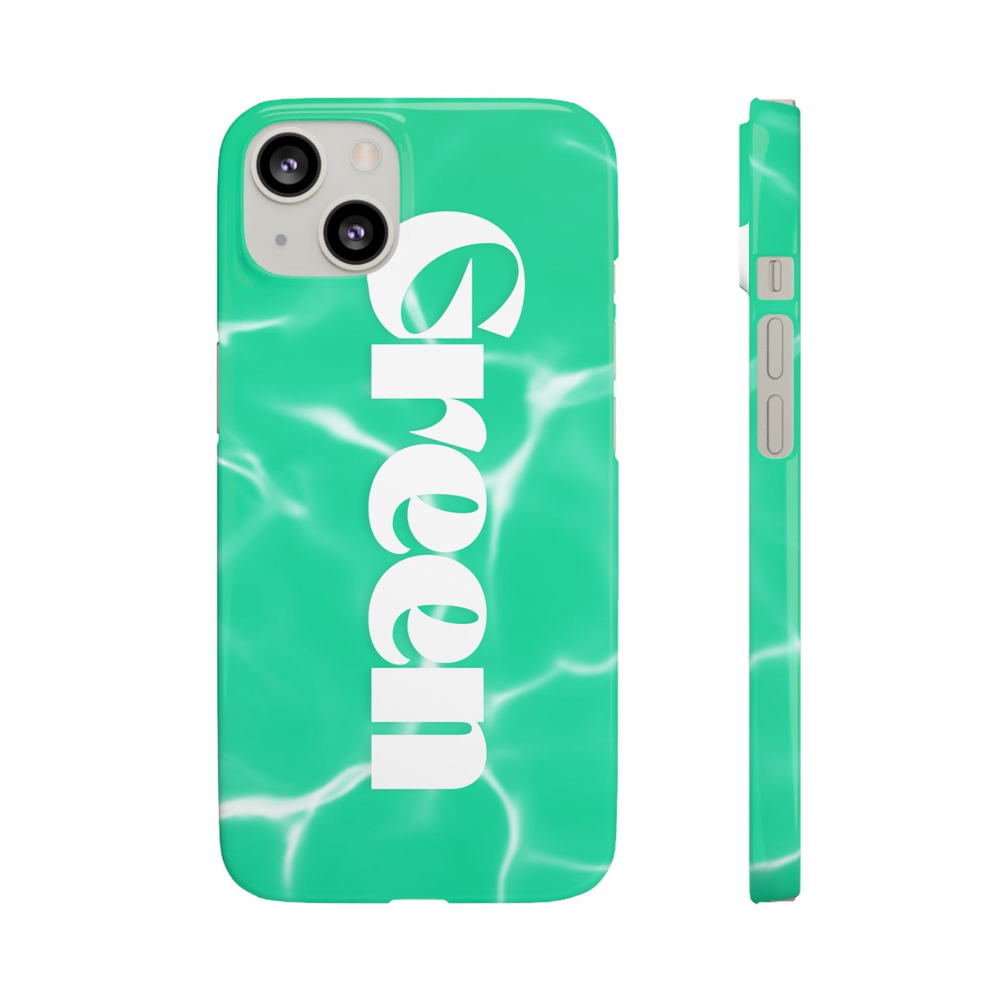 Aqua Pool Vibe Snap Case, Tropical Phone Cover, Summer Accessory, Trendy Gift for Friends, Beach Lover's Essential