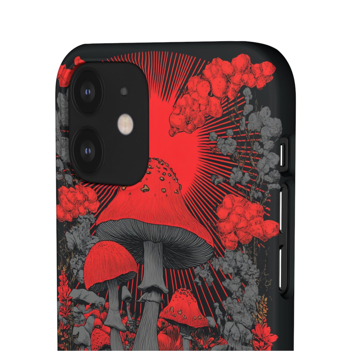 Fantasy Mushroom Snap Case Custom Phone Cover for iPhone and Samsung Mate and Glossy Avvialable