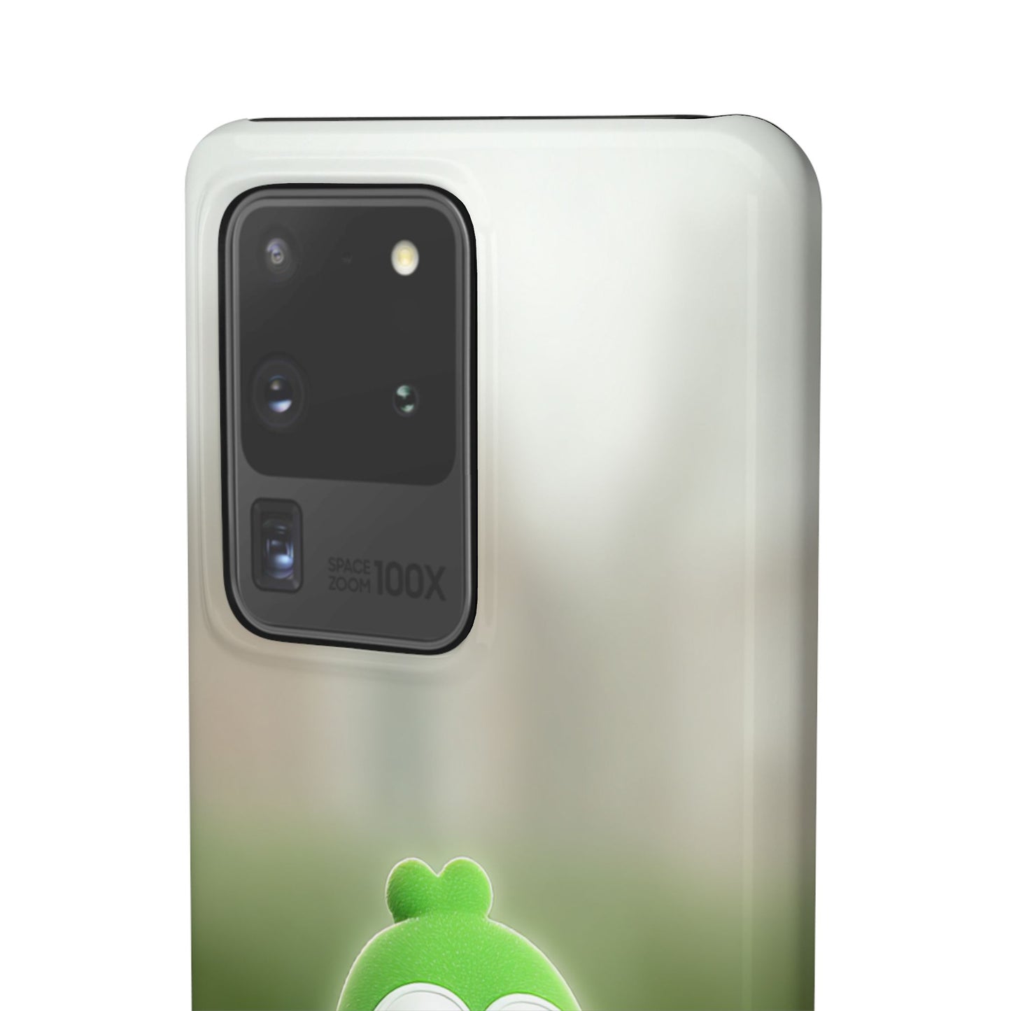Cute Green Creature Phone Case, Snap Cases, Green Monster Phone Cover, Fun Phone Accessory, Playful Gift for Kids