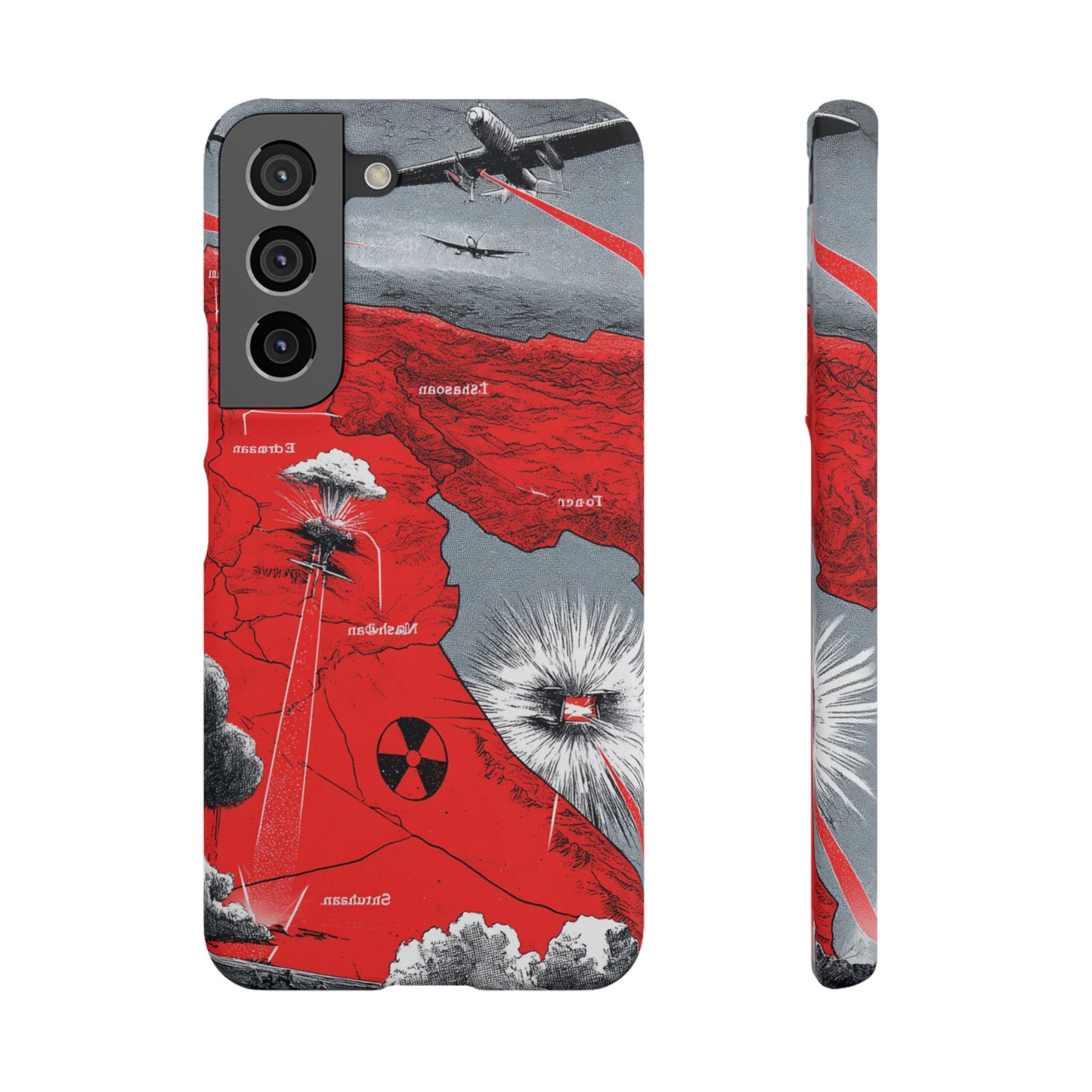 Bold Graphic Snap Case with Dramatic Design, Unique Phone Cover, Artistic Protection for iPhone, Trendy Gadget Gift, Edgy Tech Accessory