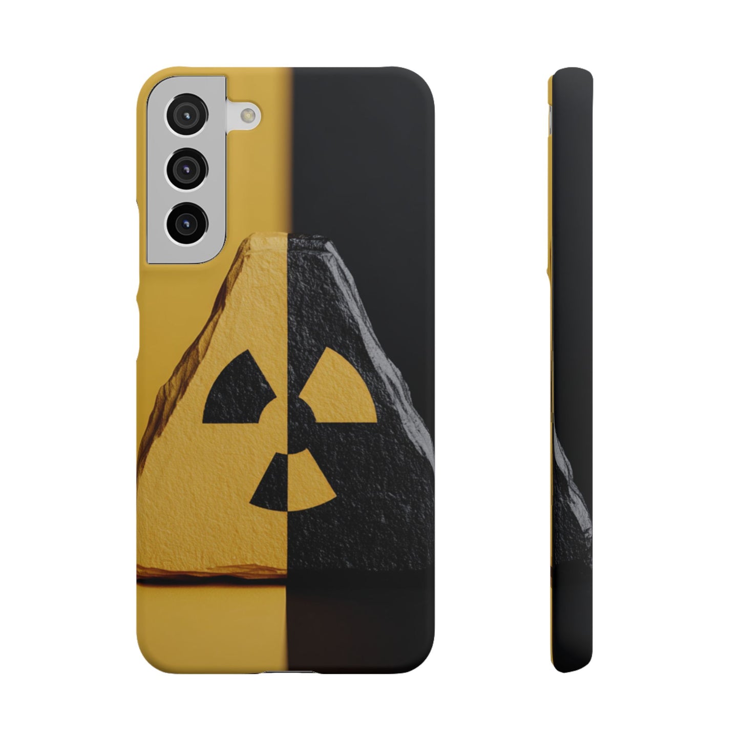 Bold Graphic Snap Case, Radiation Symbol Phone Cover, Trendy Phone Accessory, Unique Gift for Tech Lovers, Stylish Mobile Case